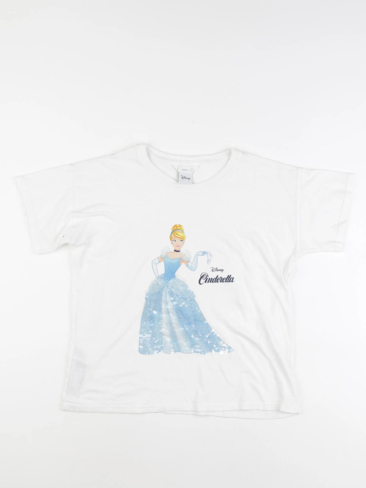 Mango - tee-shirt blanc, bleu - 11/12 ans