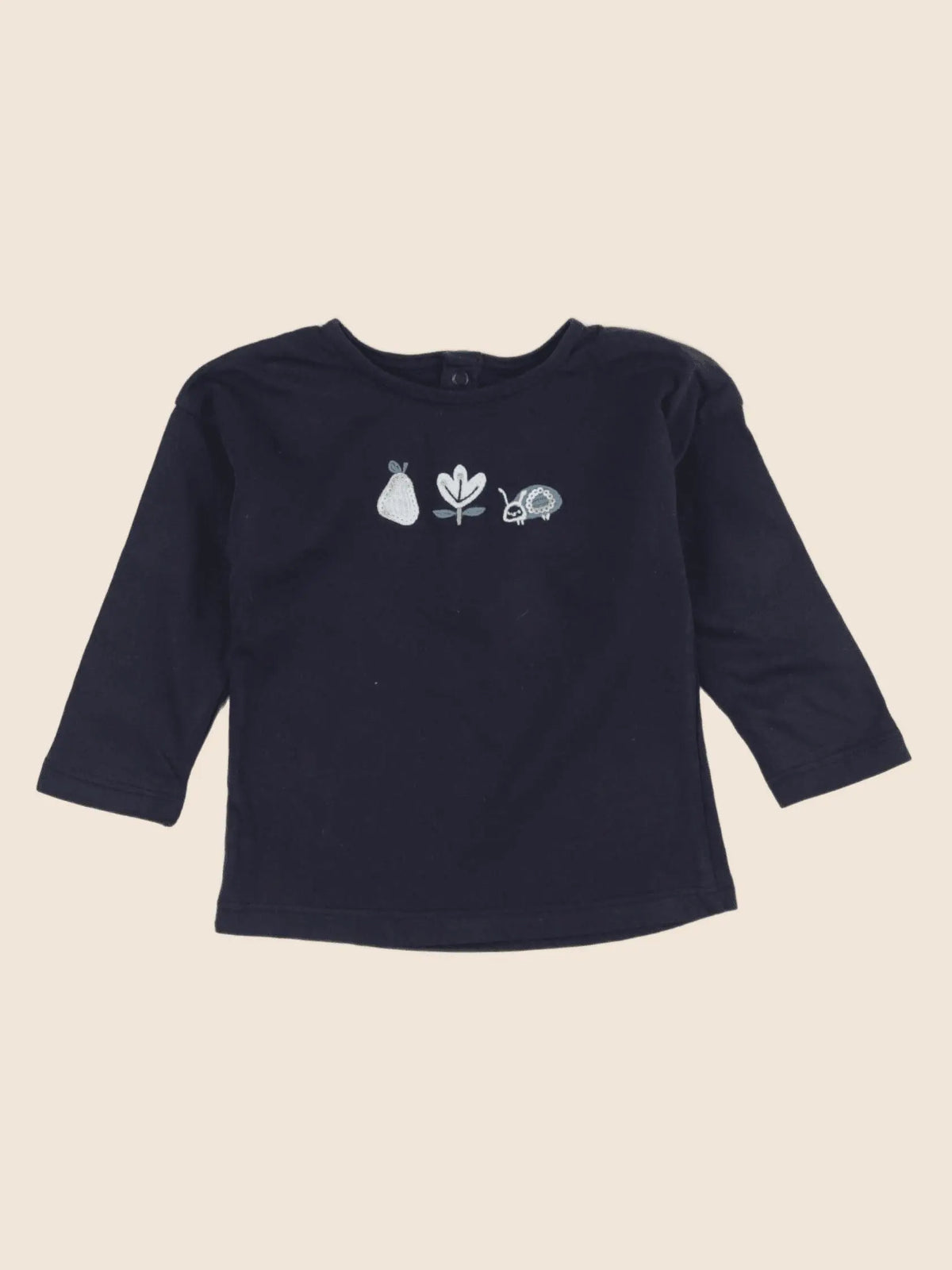 Boutchou - tee-shirt bleu - 9 mois