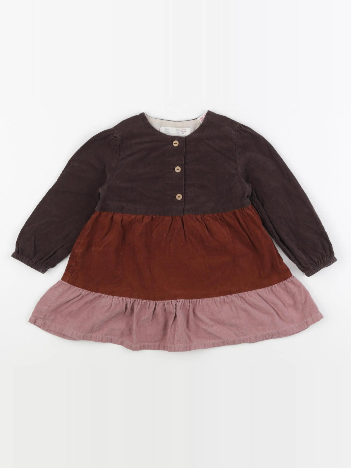 Zara - robe marron - 18/24 mois