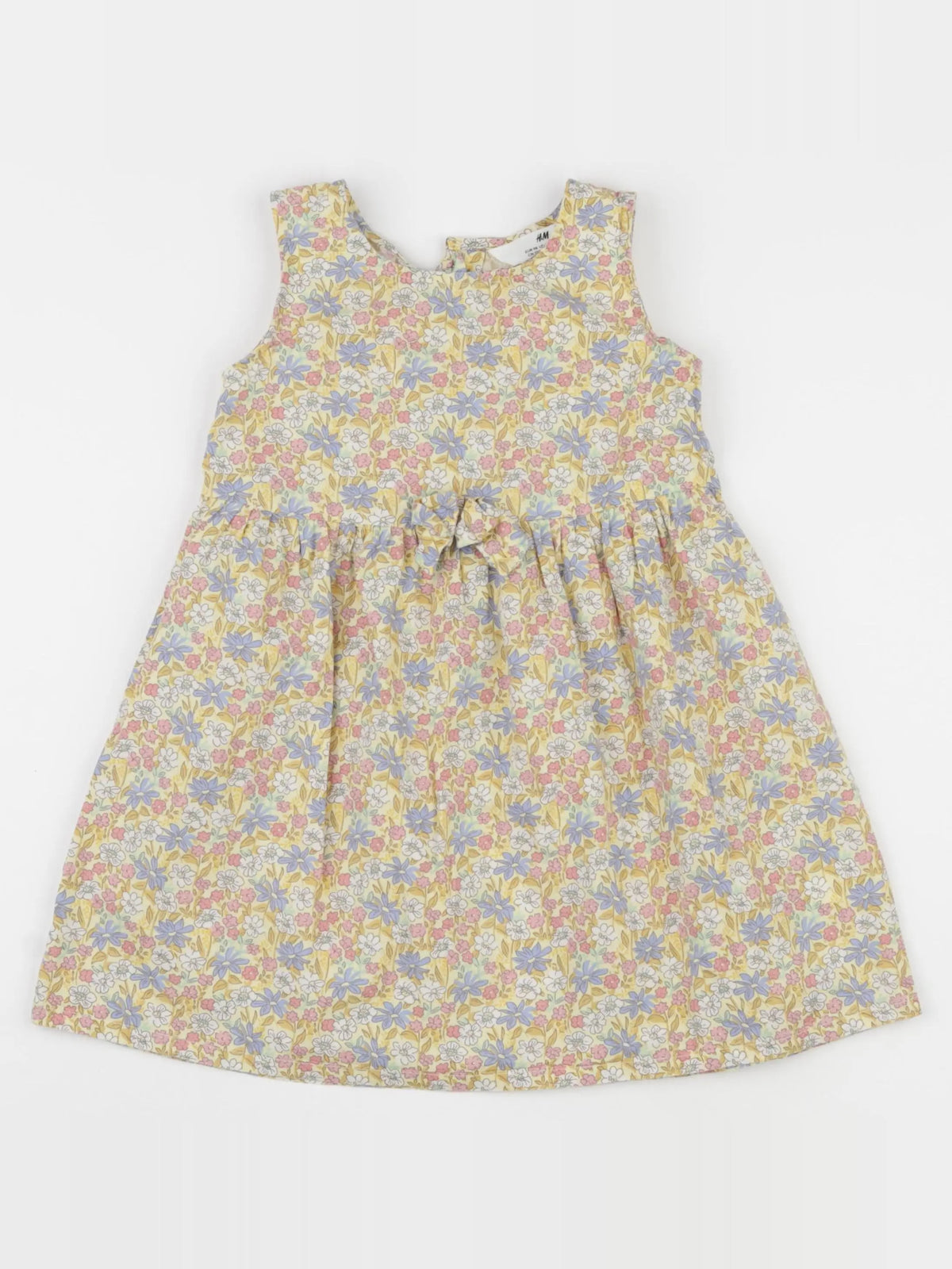 H&M - robe jaune - 2/3 ans