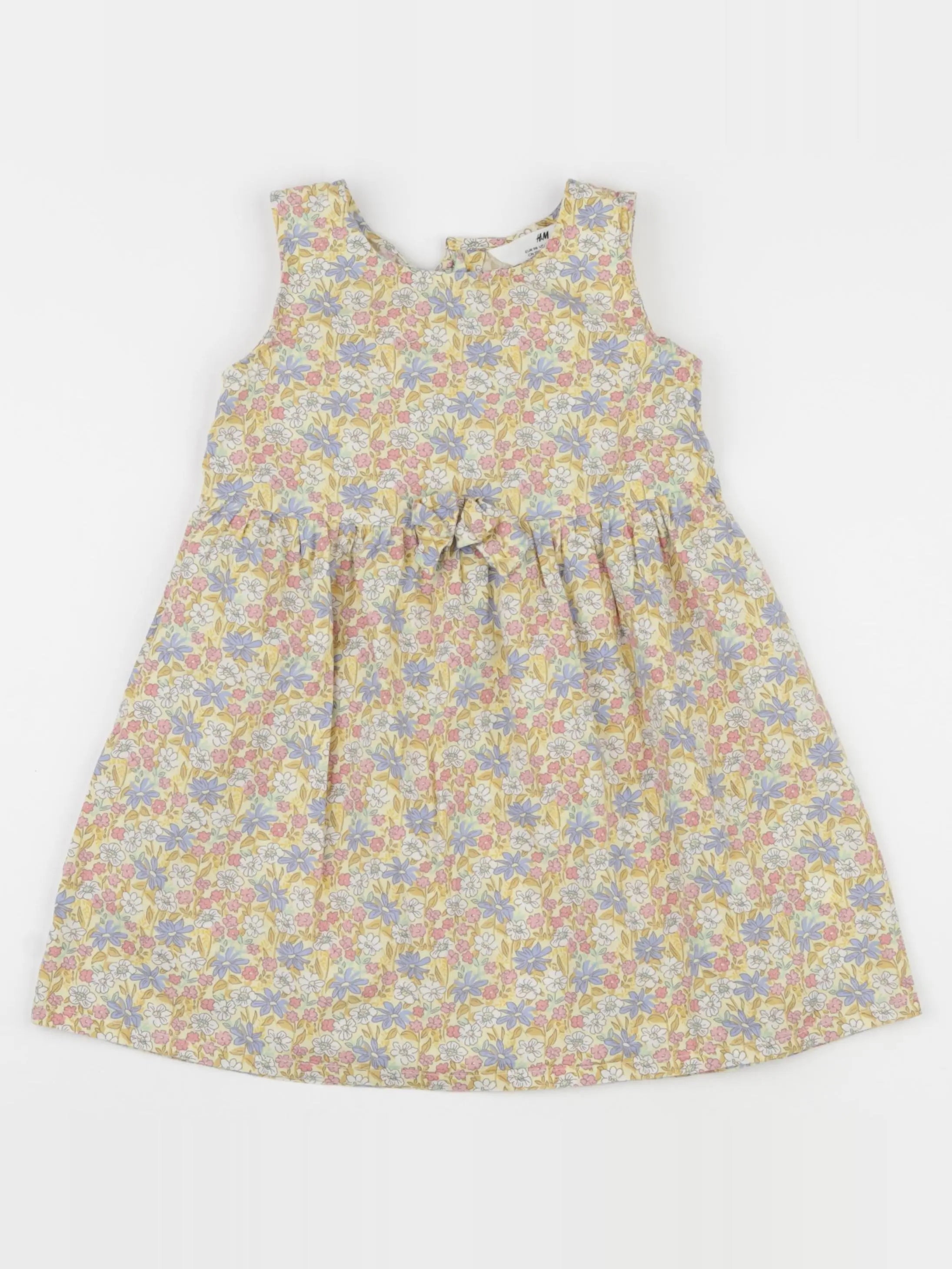 H&M - robe jaune - 2/3 ans