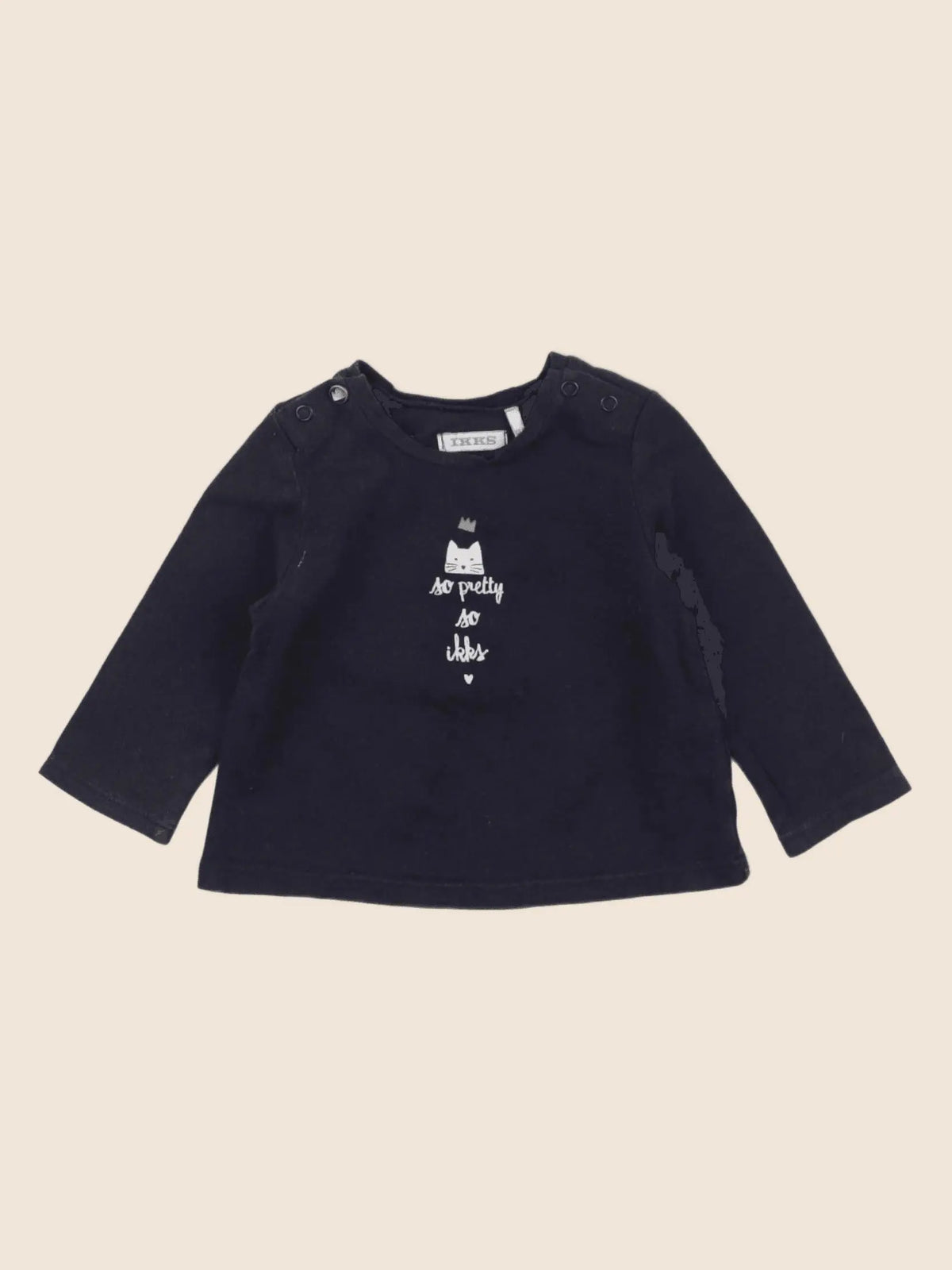 IKKS - tee-shirt bleu - 6 mois