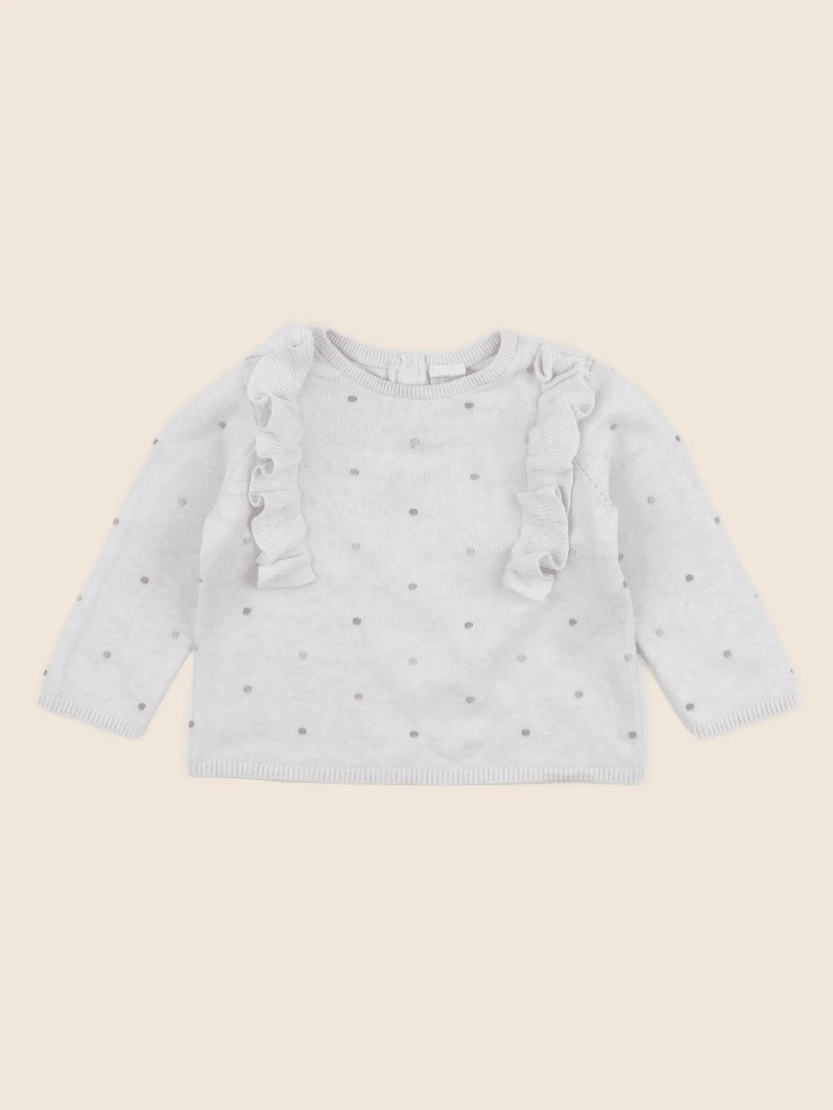 H&M - pull gris - 6 mois