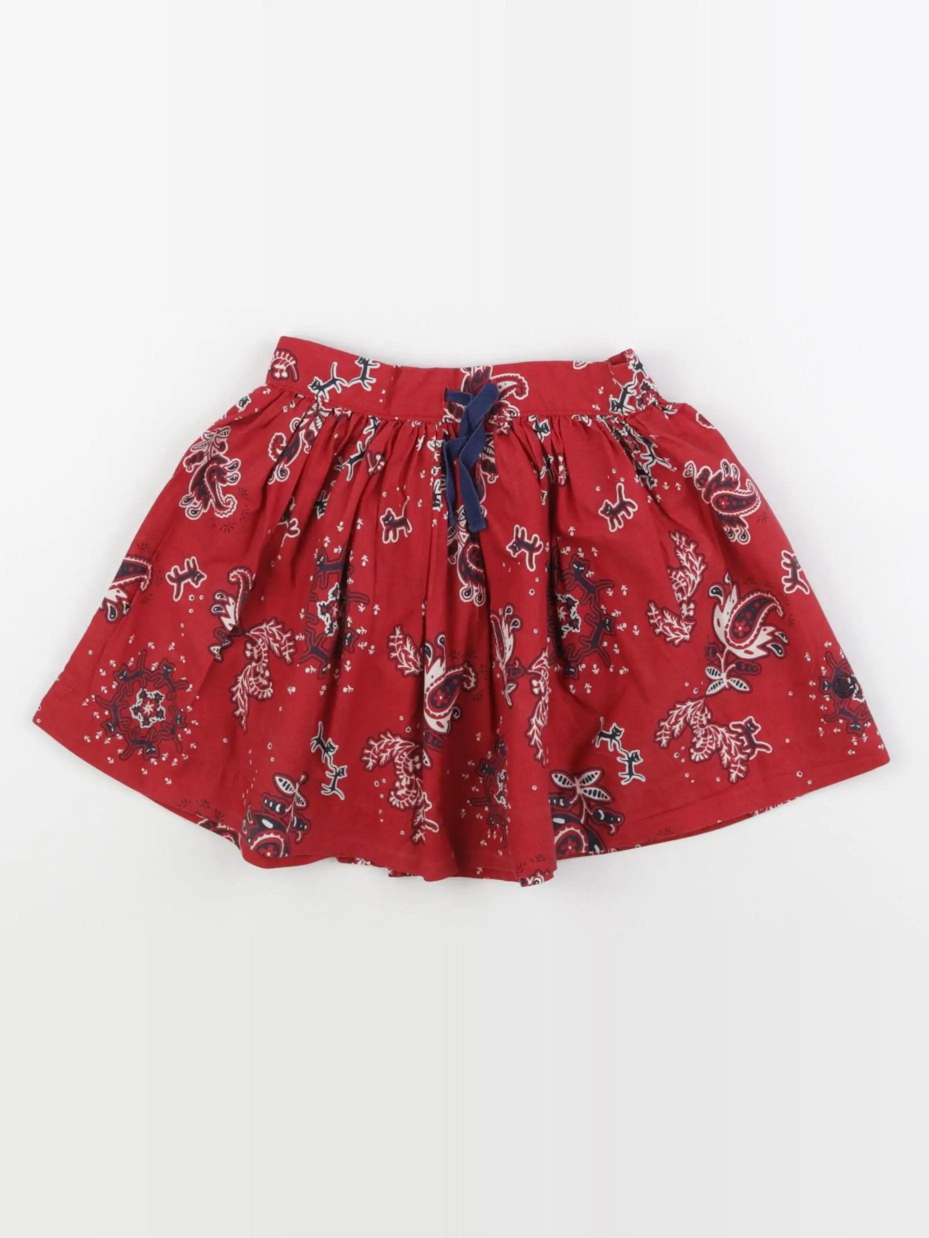 Petit Bateau - jupe rouge - 3 ans