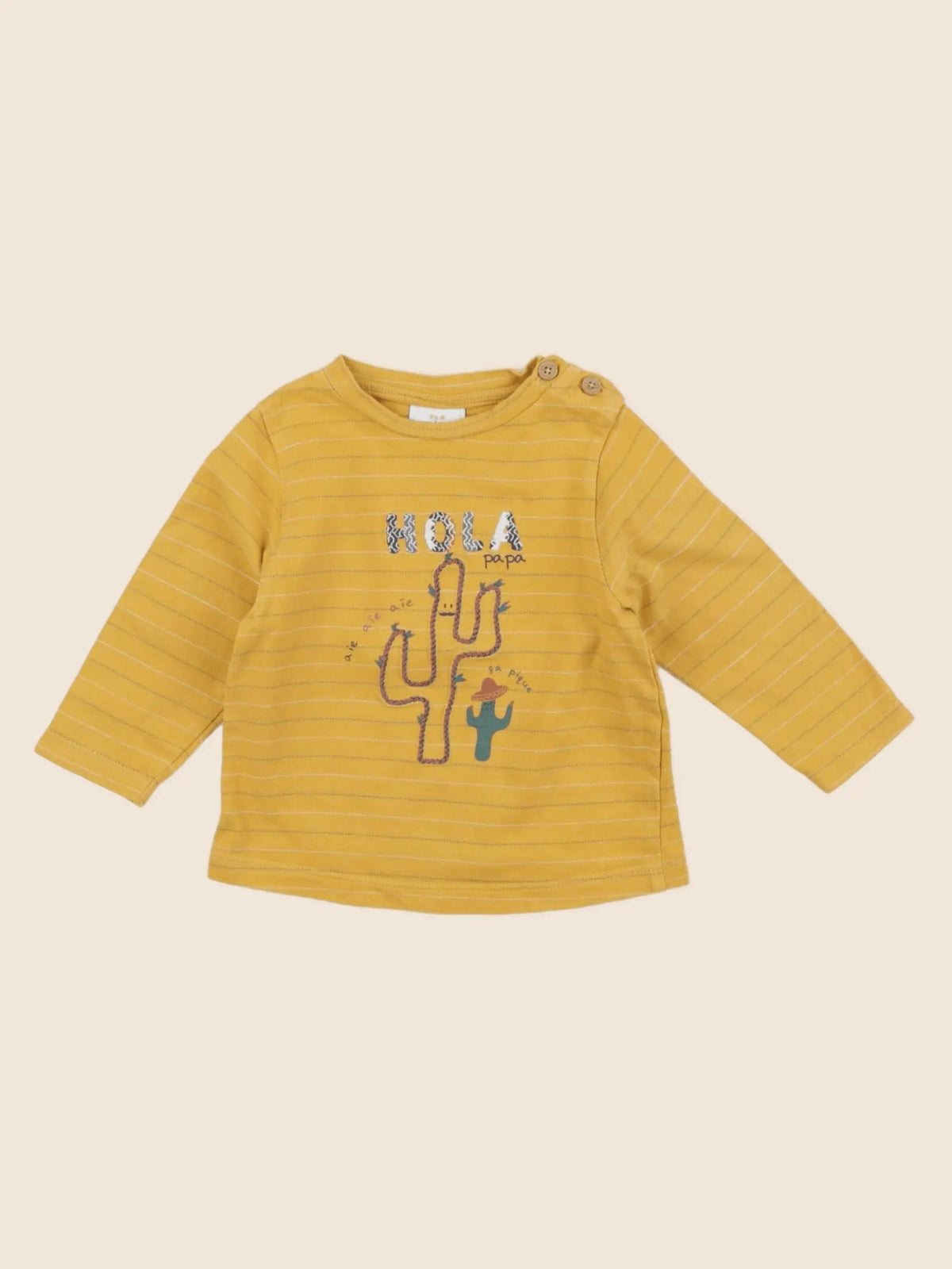 Tape à l'oeil - tee-shirt jaune - 6 mois