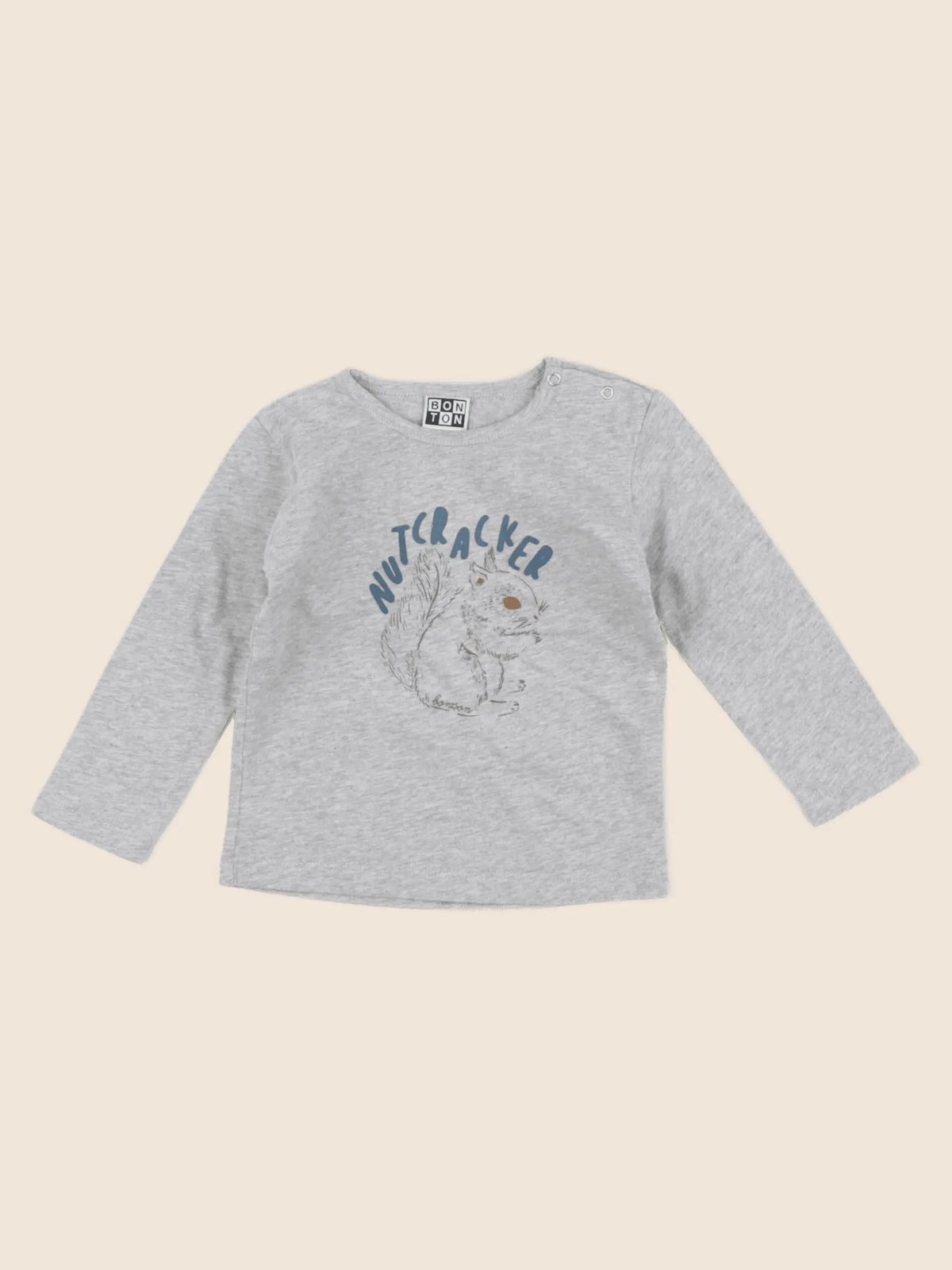 Bonton - tee-shirt gris - 6 mois