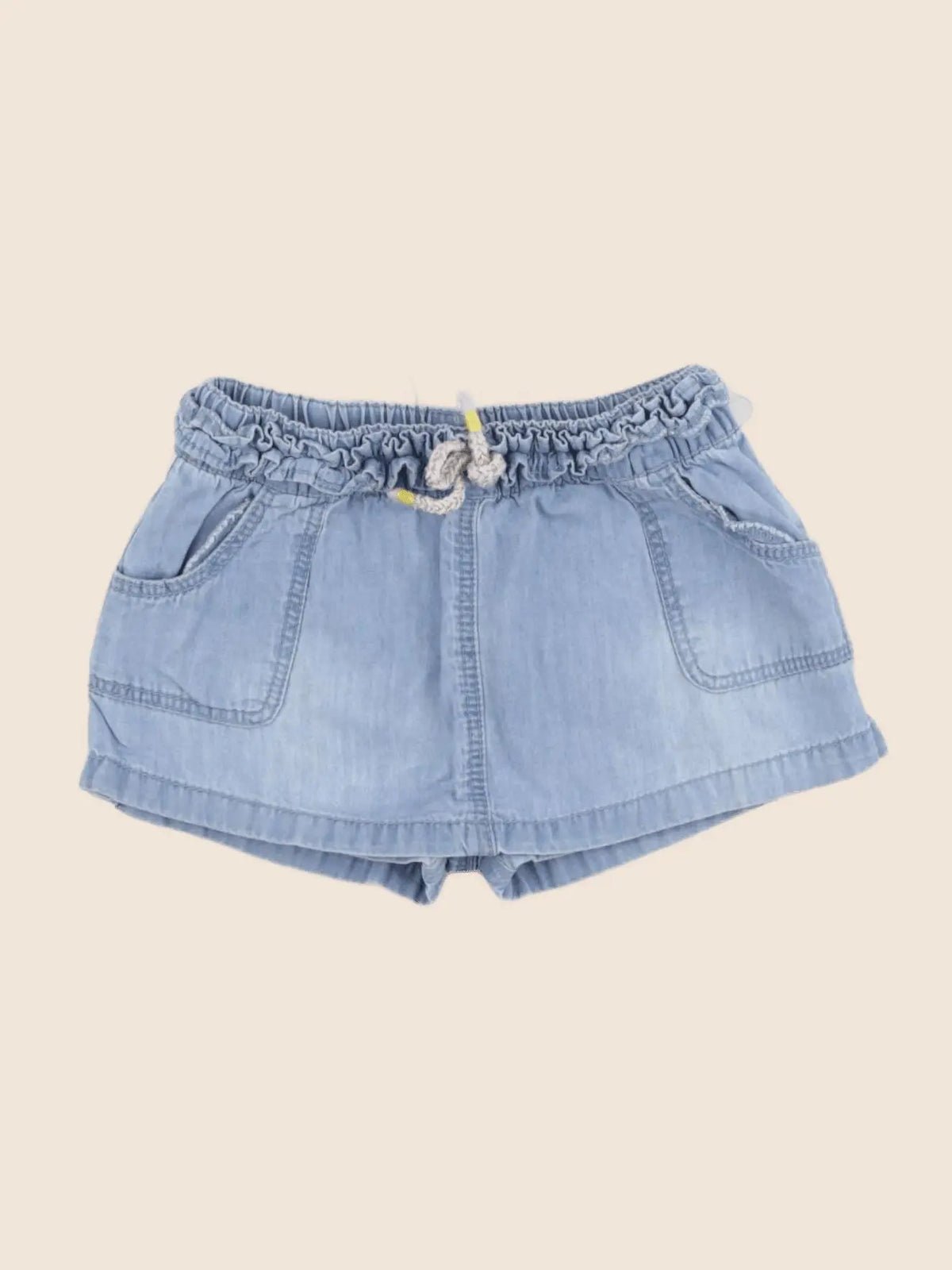 Vertbaudet - jupe short bleu - 12 mois