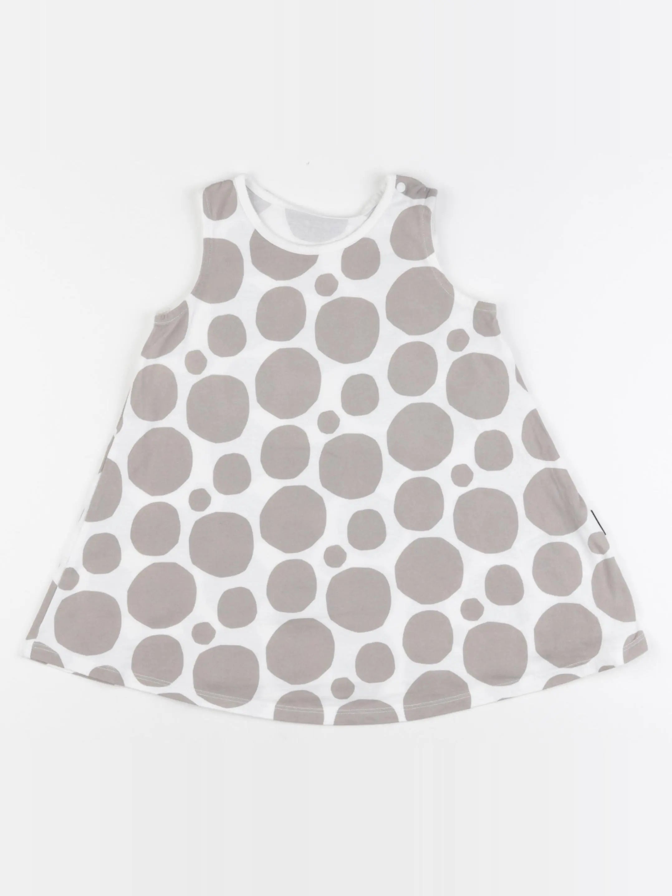 Uniqlo - robe blanc, gris - 18/24 mois