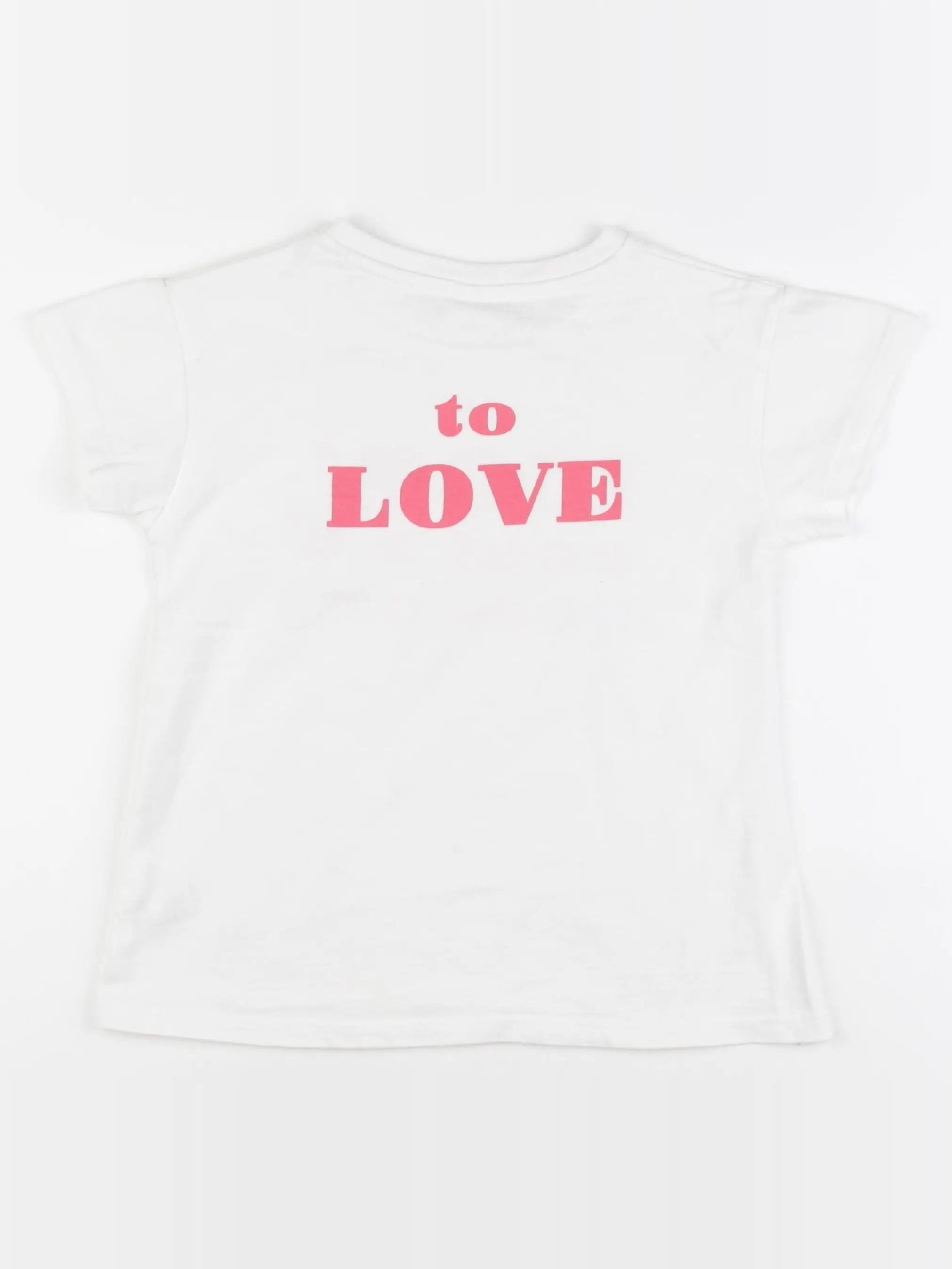 Zara - tee-shirt imprimé au dos blanc, rose - 5 ans