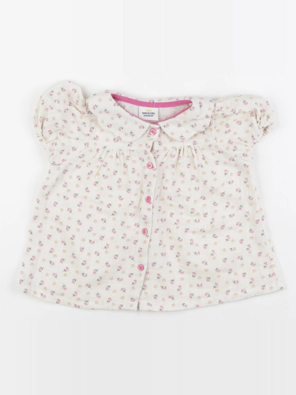 Tape à l'oeil - blouse beige, rose - 24 mois