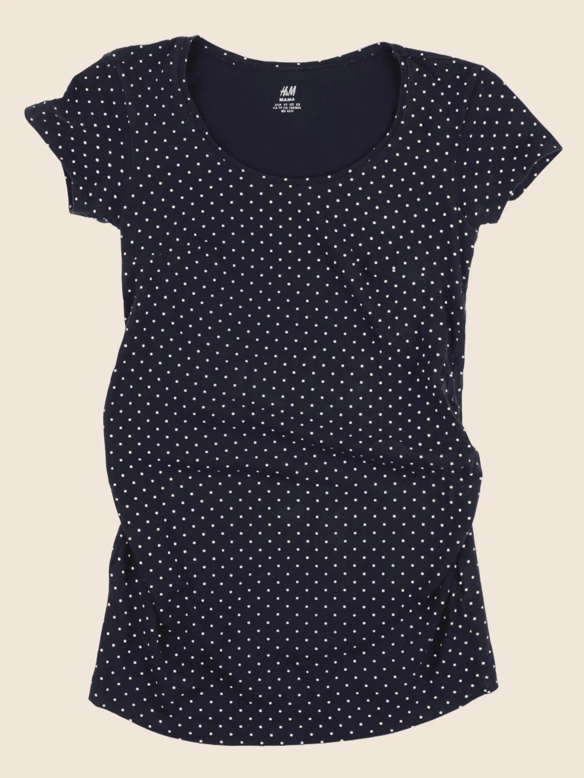 H&M - tee-shirt grossesse bleu - xs