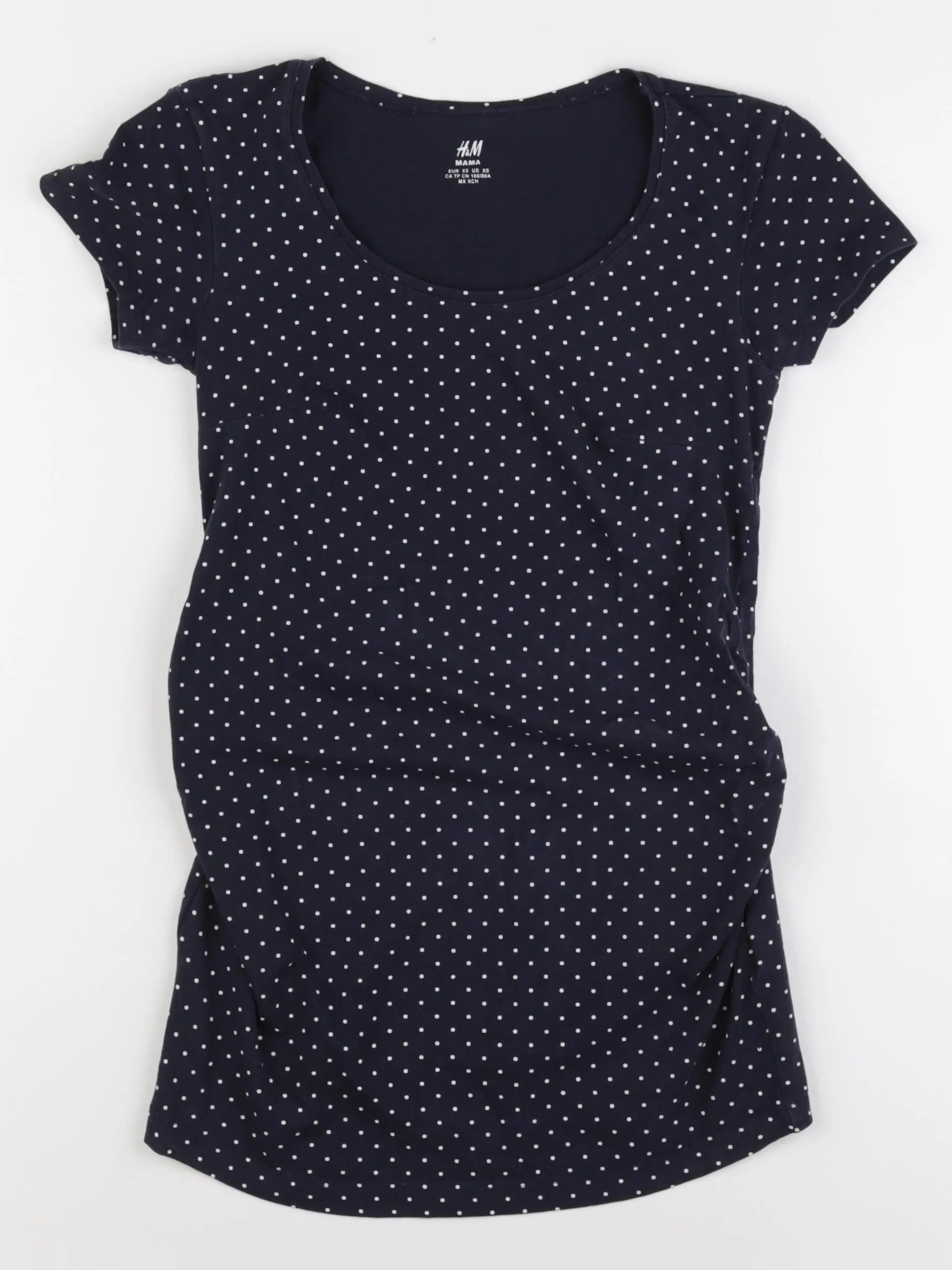 H&M - tee-shirt grossesse bleu - xs