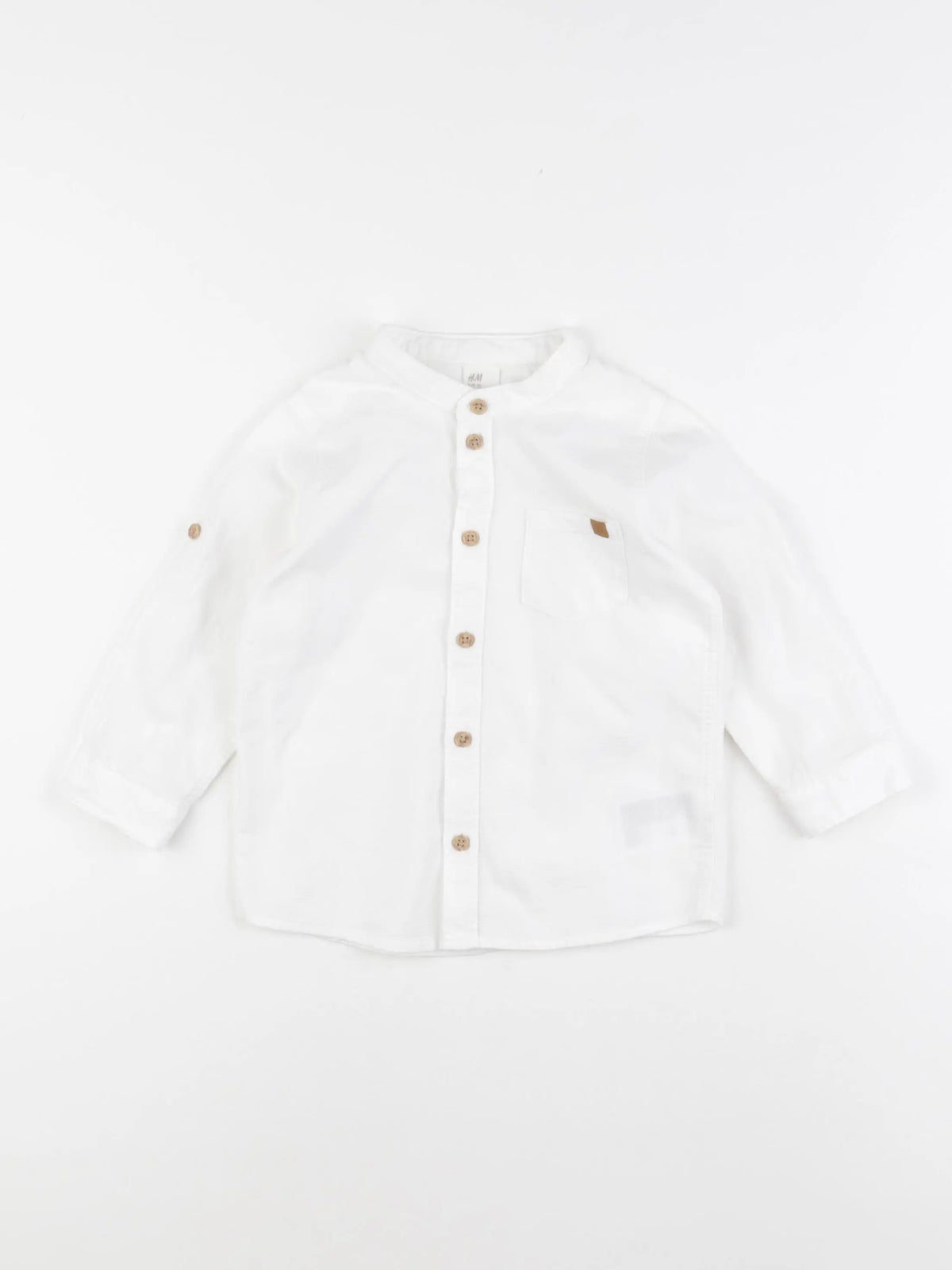 H&M - chemise blanc - 12/18 mois