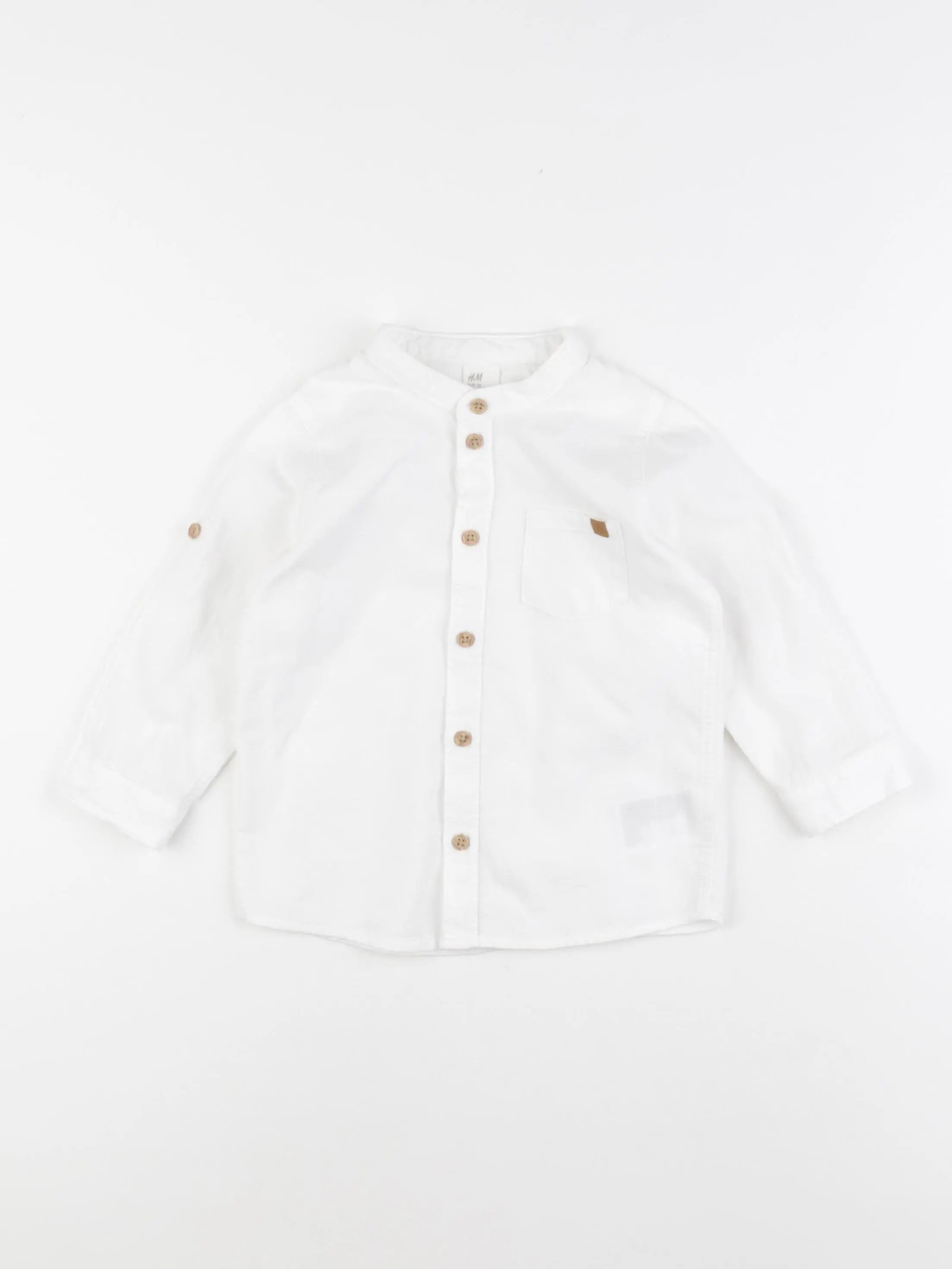 H&M - chemise blanc - 12/18 mois
