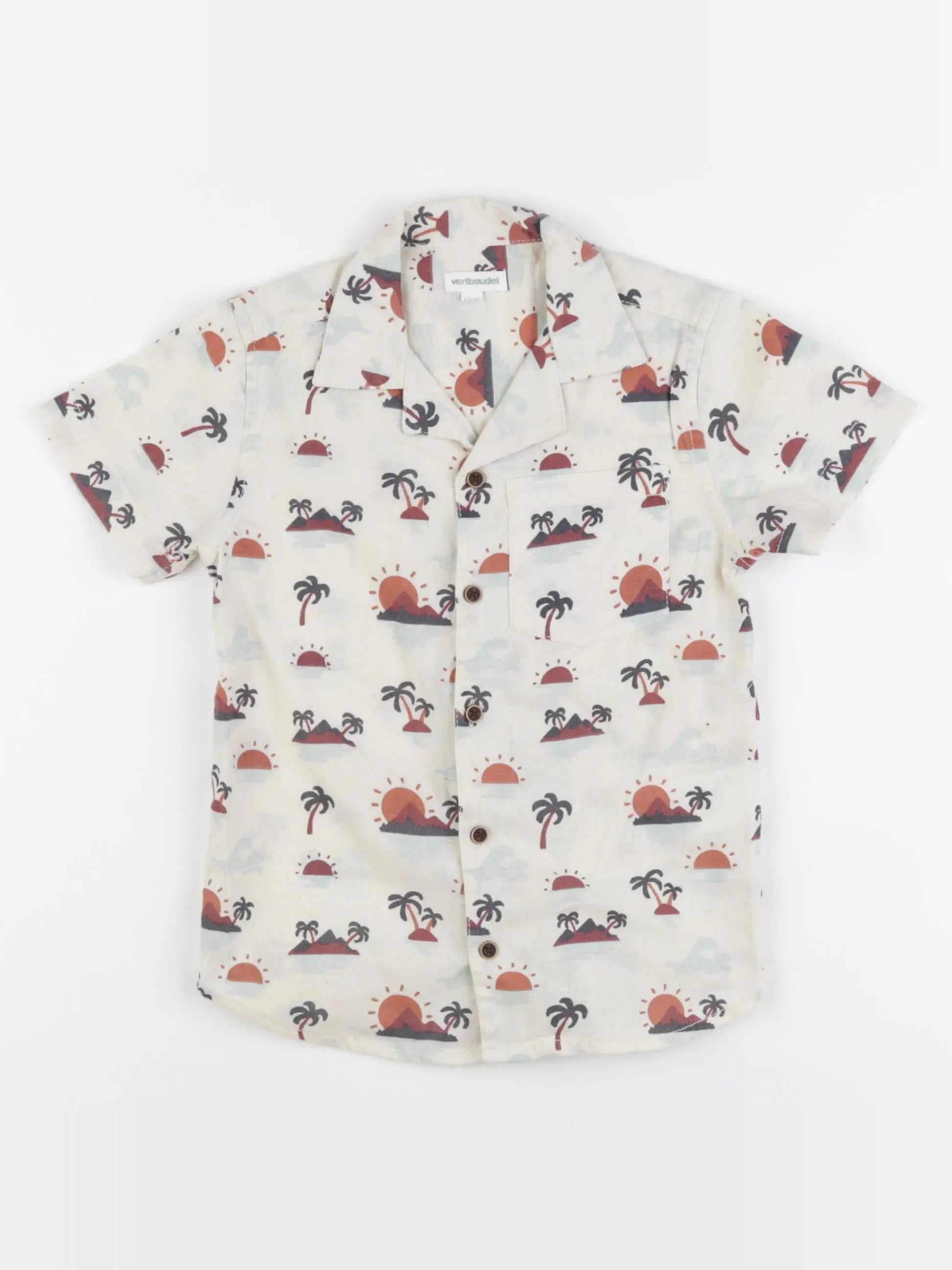 Vertbaudet - chemise beige - 5 ans