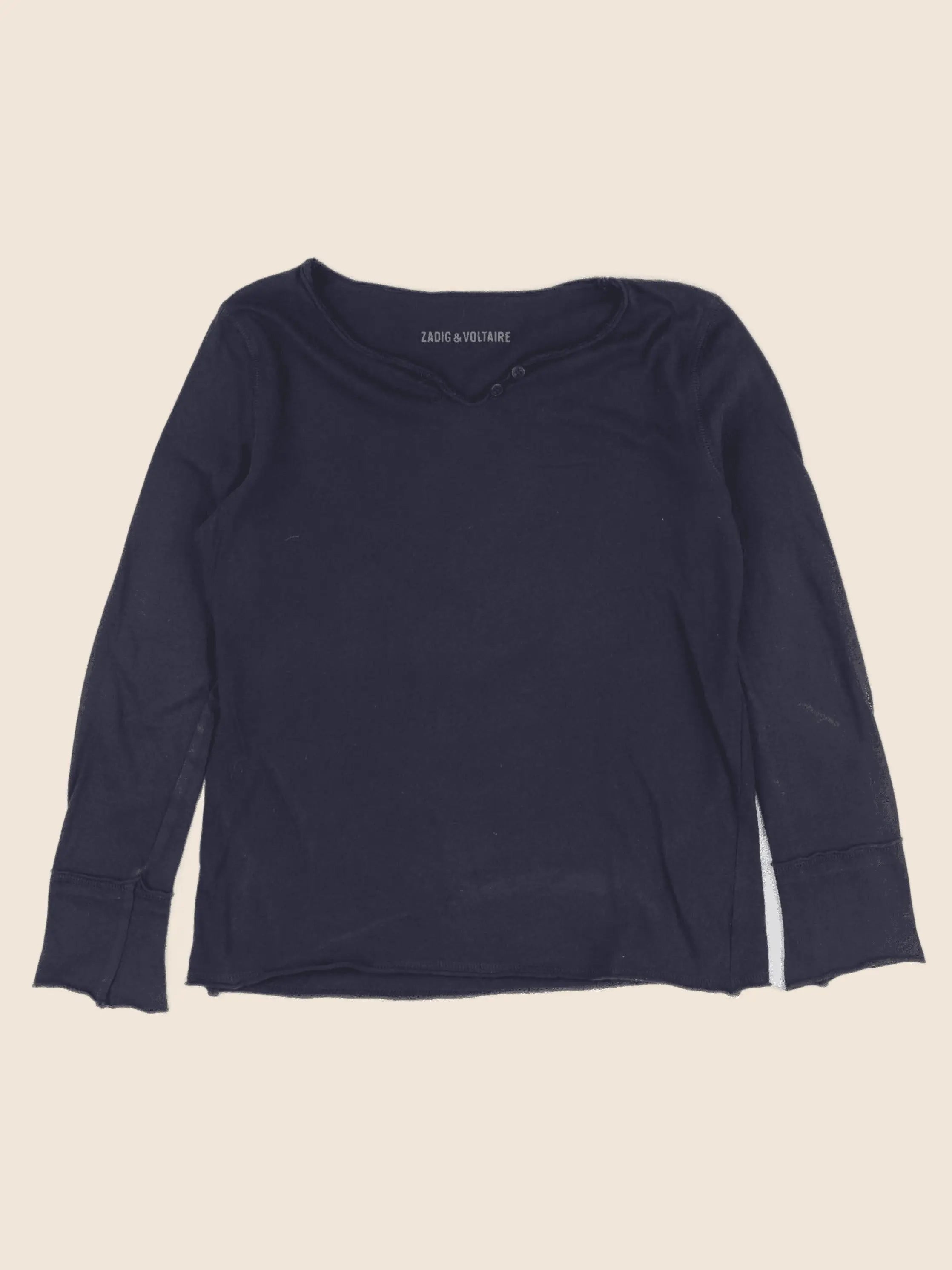 Zadig & Voltaire - tee-shirt imprimé au dos bleu - 8 ans
