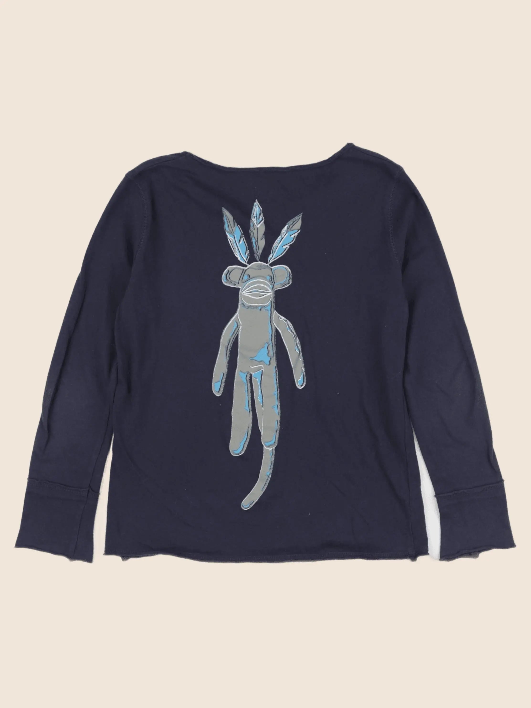 Zadig & Voltaire - tee-shirt imprimé au dos bleu - 8 ans