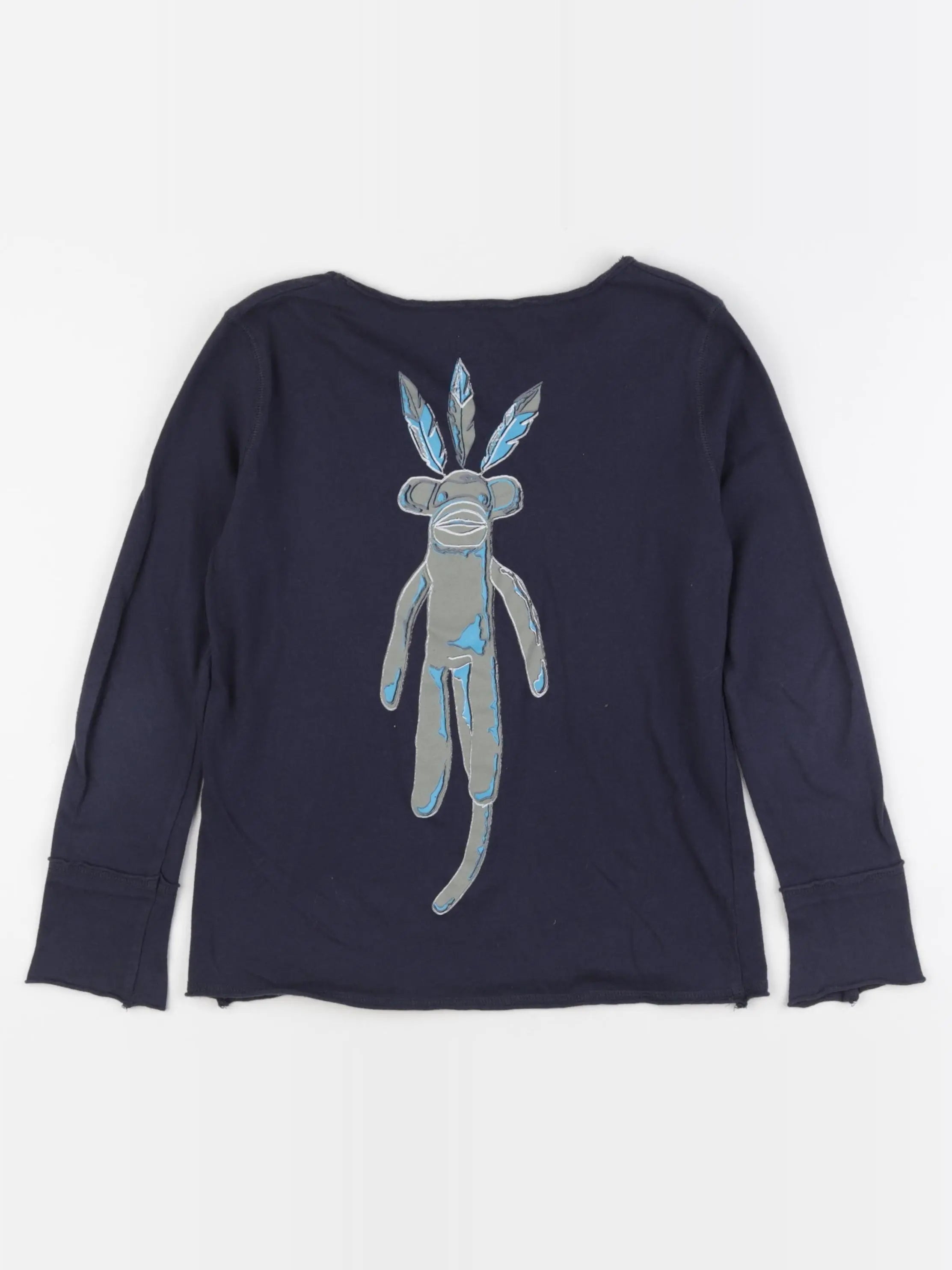 Zadig & Voltaire - tee-shirt imprimé au dos bleu - 8 ans