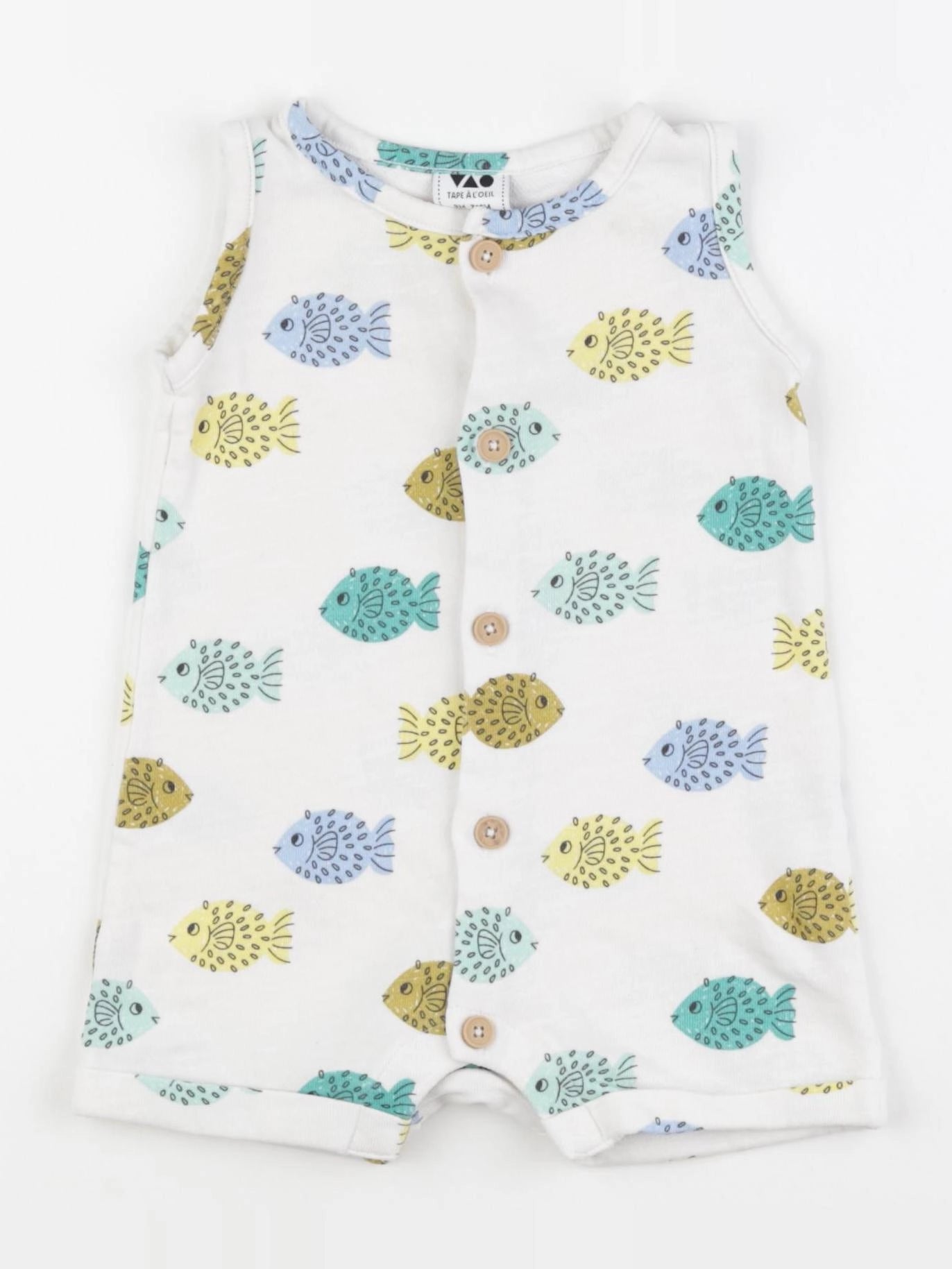 Tape à l'oeil - combinaison beige - 9 mois