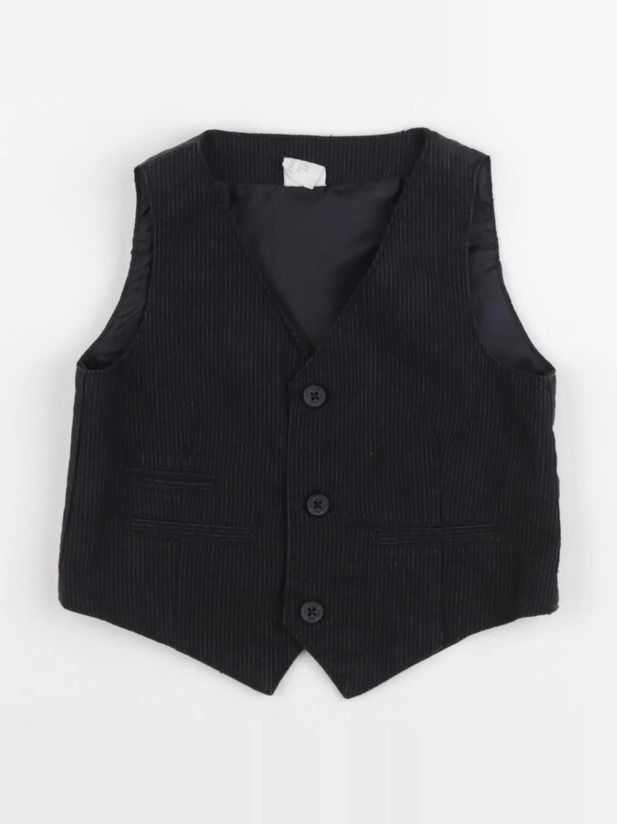 H&M - gilet noir - 9/12 mois