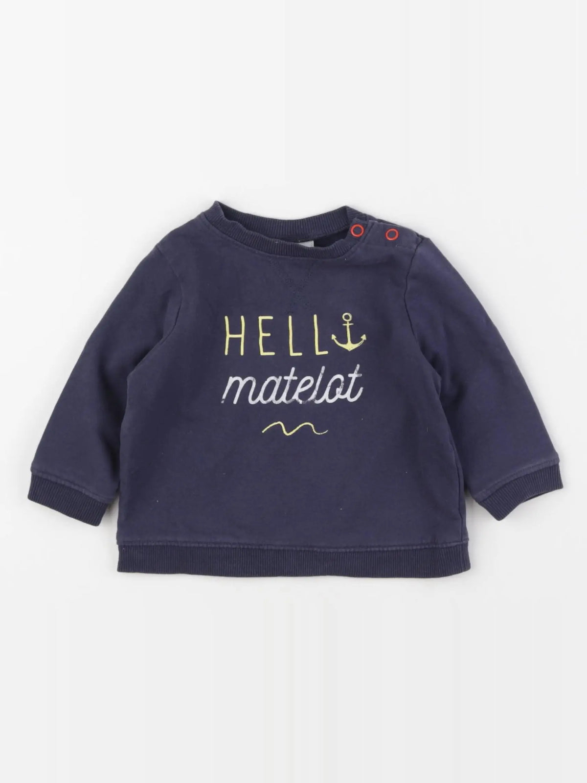 Tape à l'oeil - sweat bleu - 9 mois