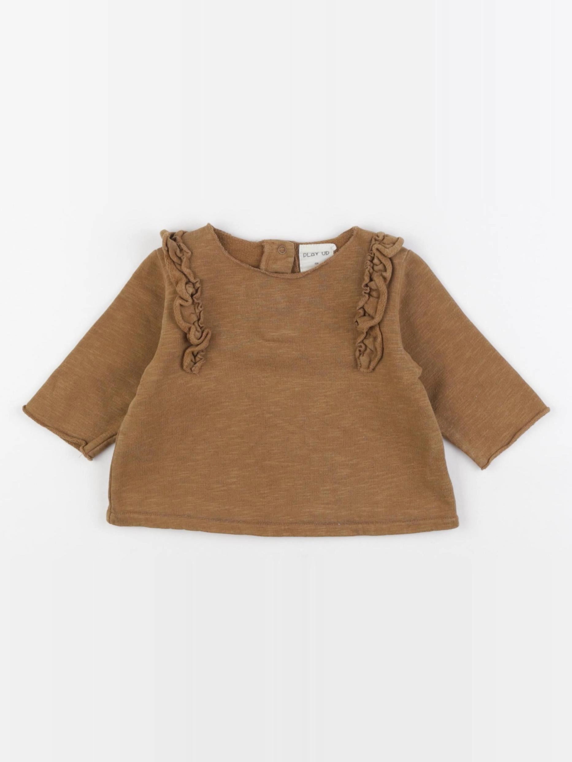 Play Up - sweat marron - 6 mois