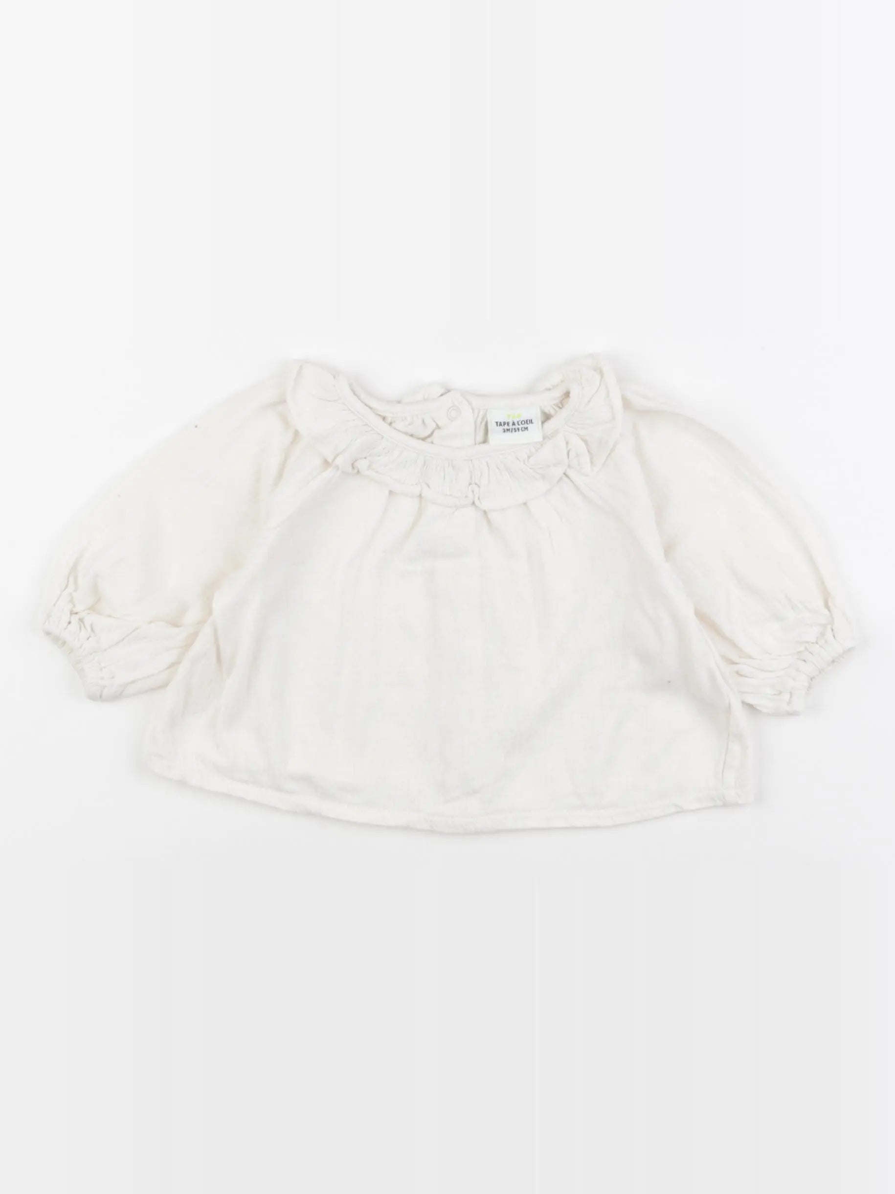 Tape à l'oeil - tee-shirt blanc - 3 mois