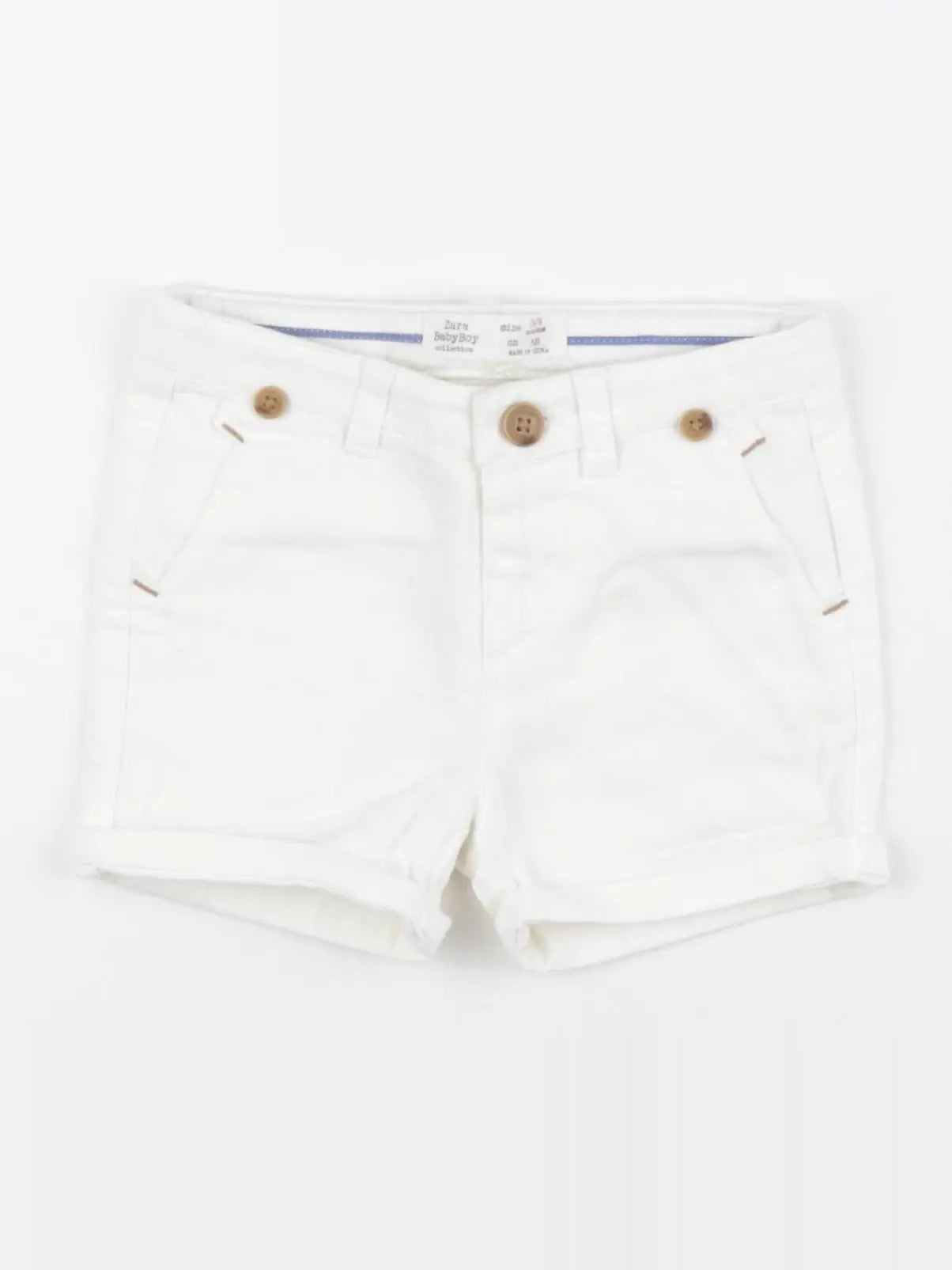 Zara - short blanc - 3/6 mois