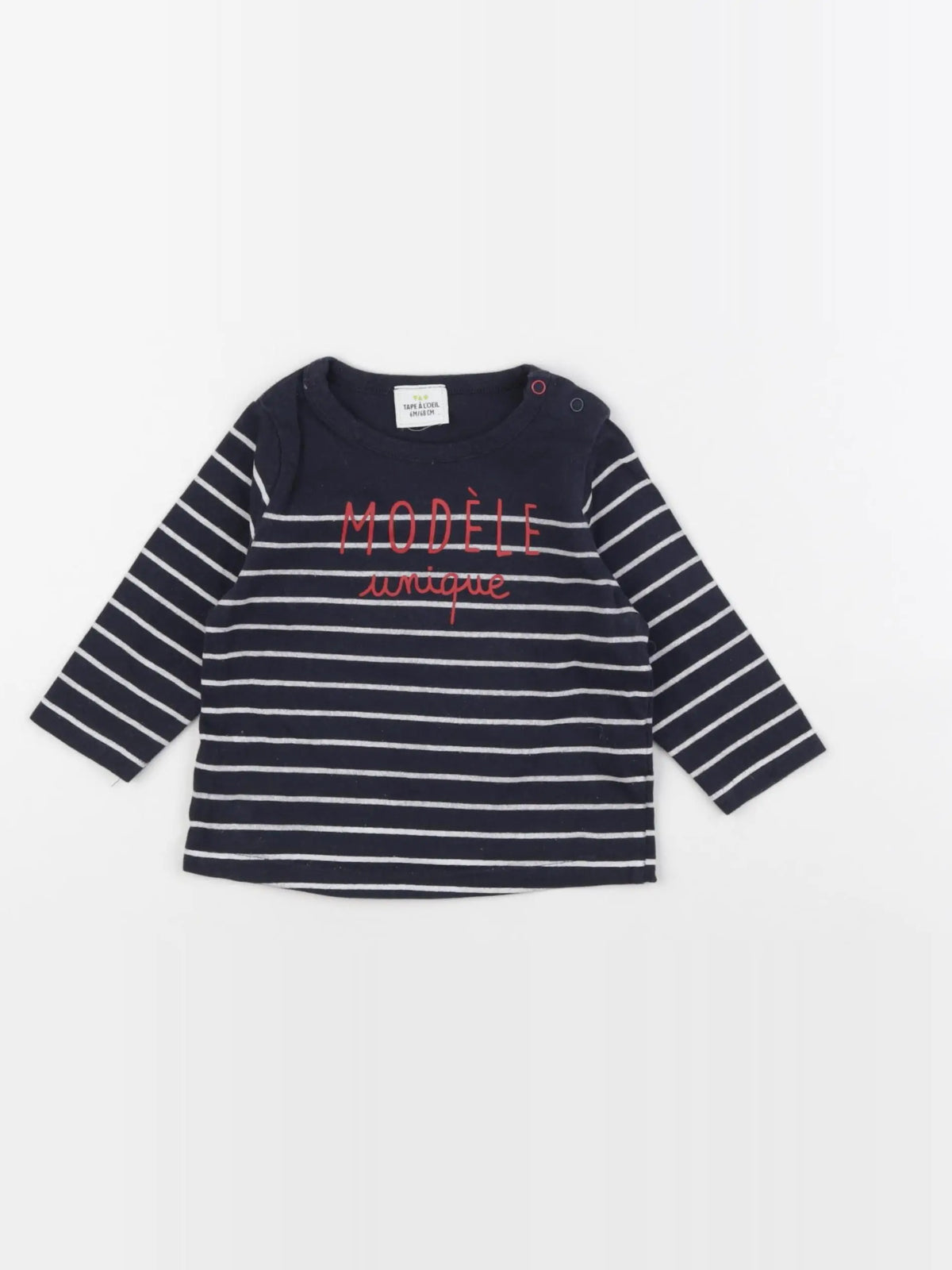 Tape à l'oeil - tee-shirt bleu - 6 mois
