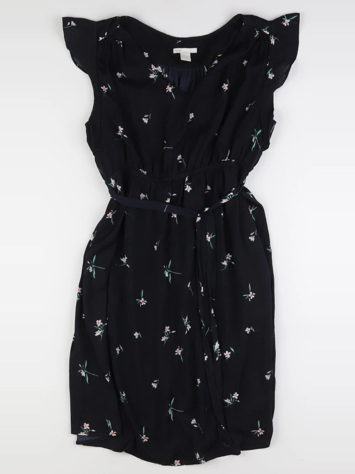 H&M - robe grossesse bleu - l