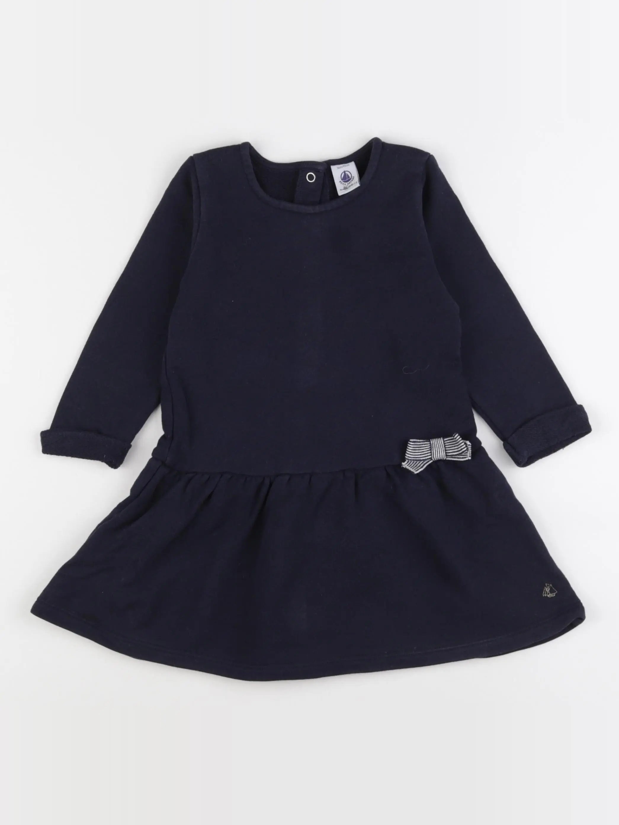 Petit Bateau - robe bleu - 36 mois