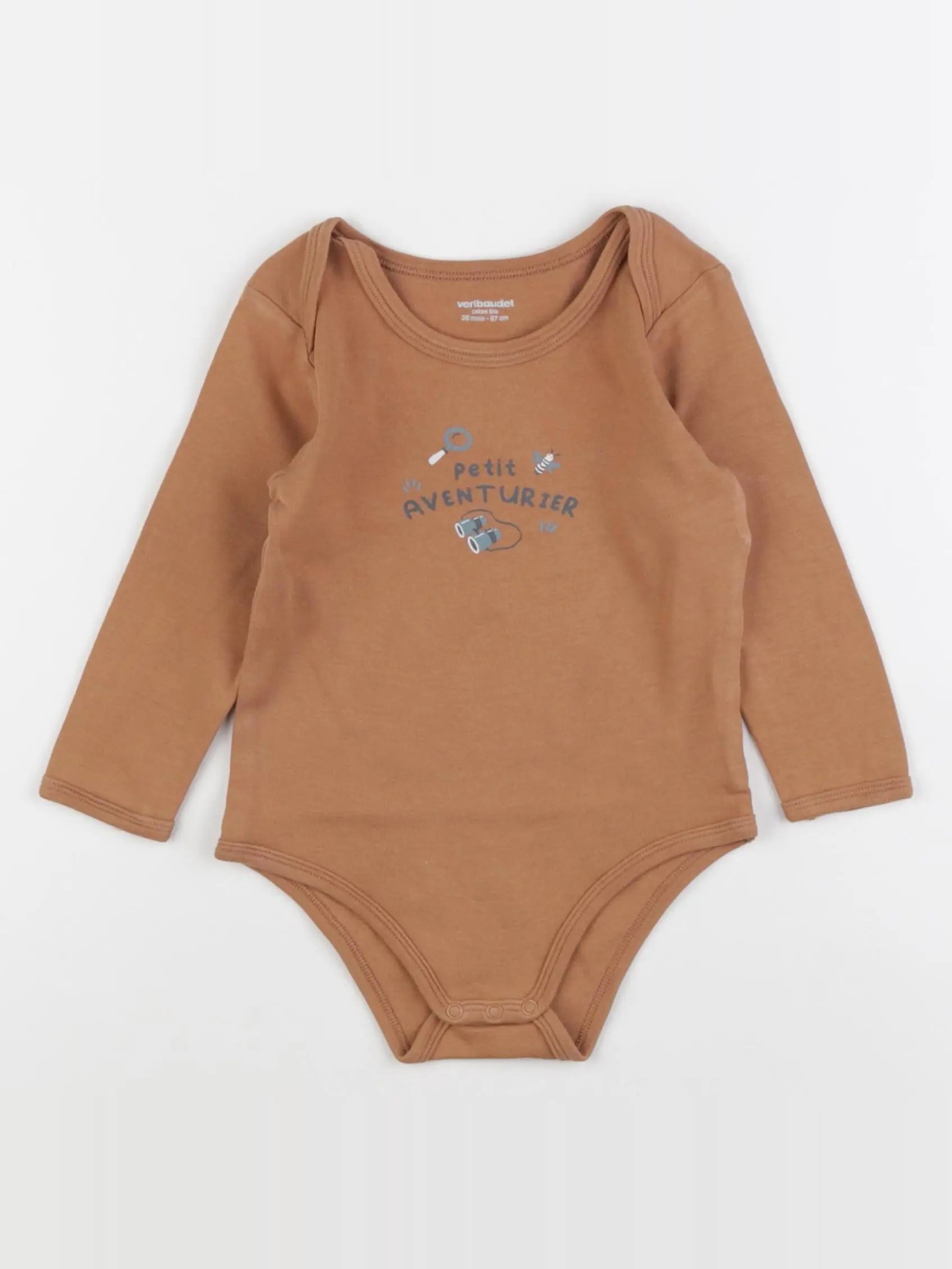 Vertbaudet - body marron - 36 mois