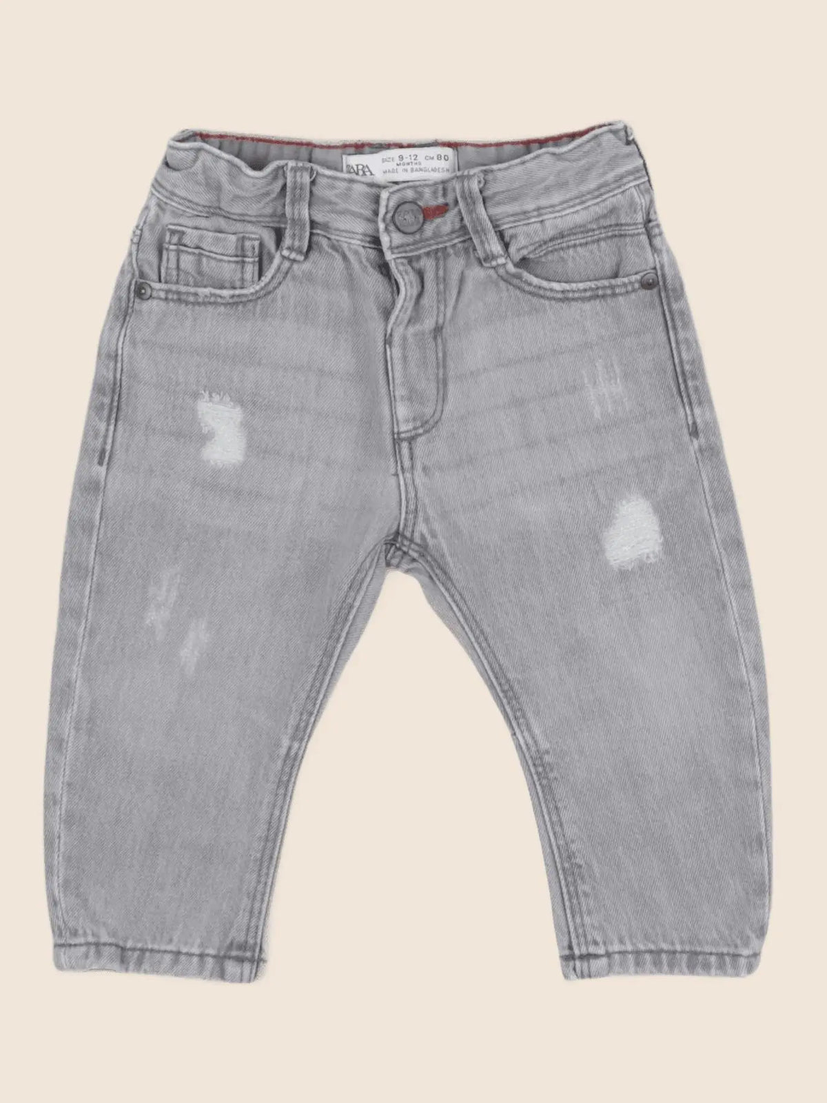 Zara - jean gris - 9/12 mois