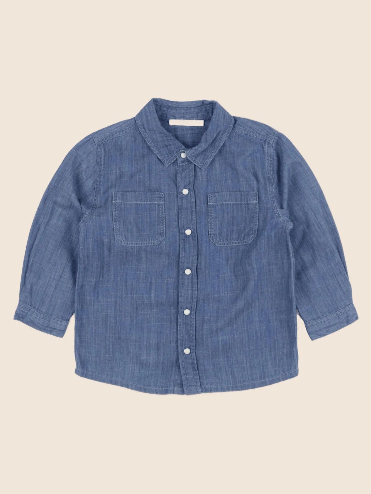 Boutchou - chemise bleu - 24 mois