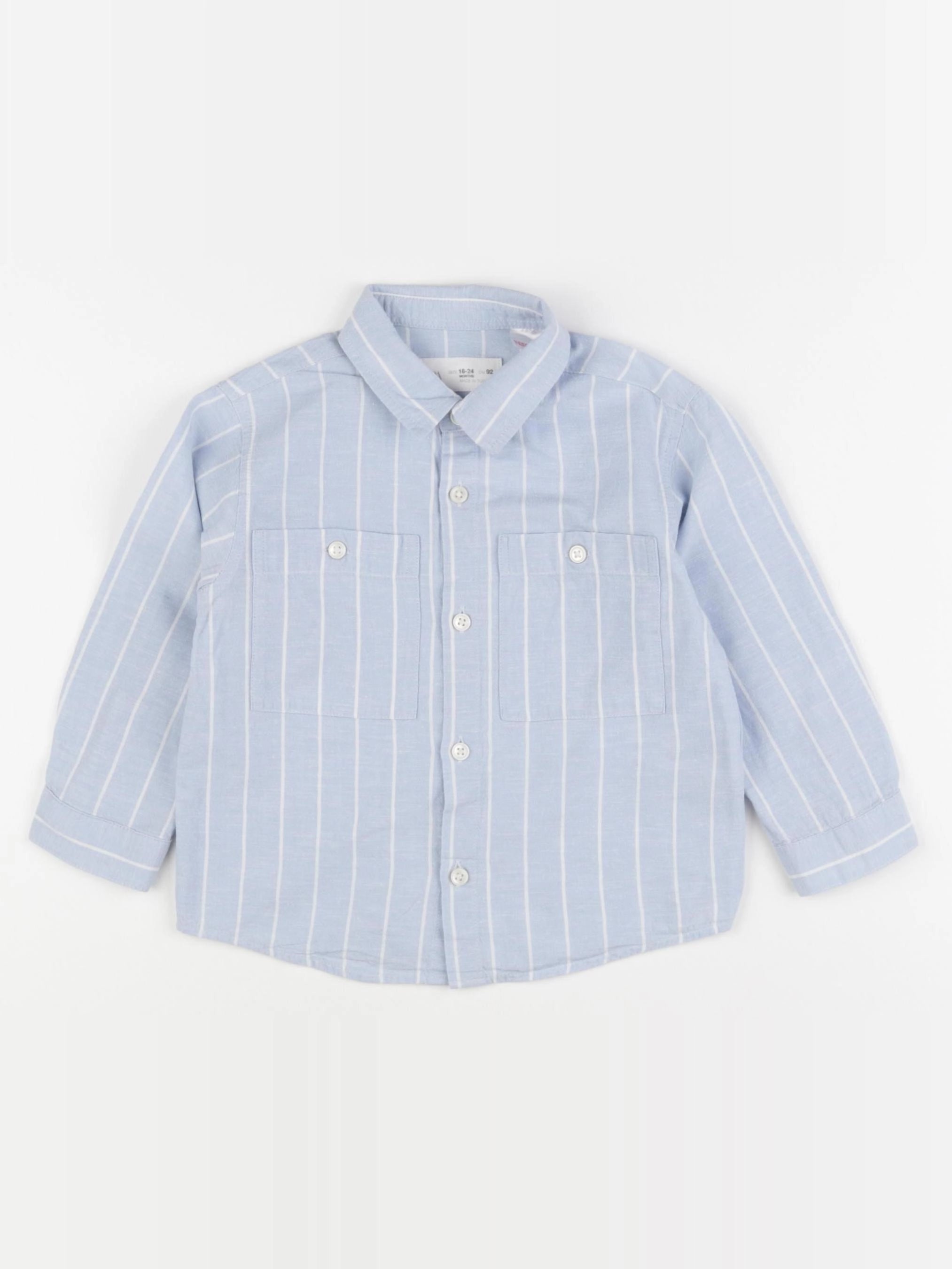 Zara - chemise bleu - 18/24 mois