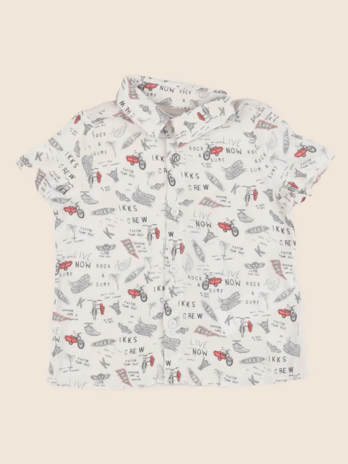 IKKS - chemise beige - 12 mois