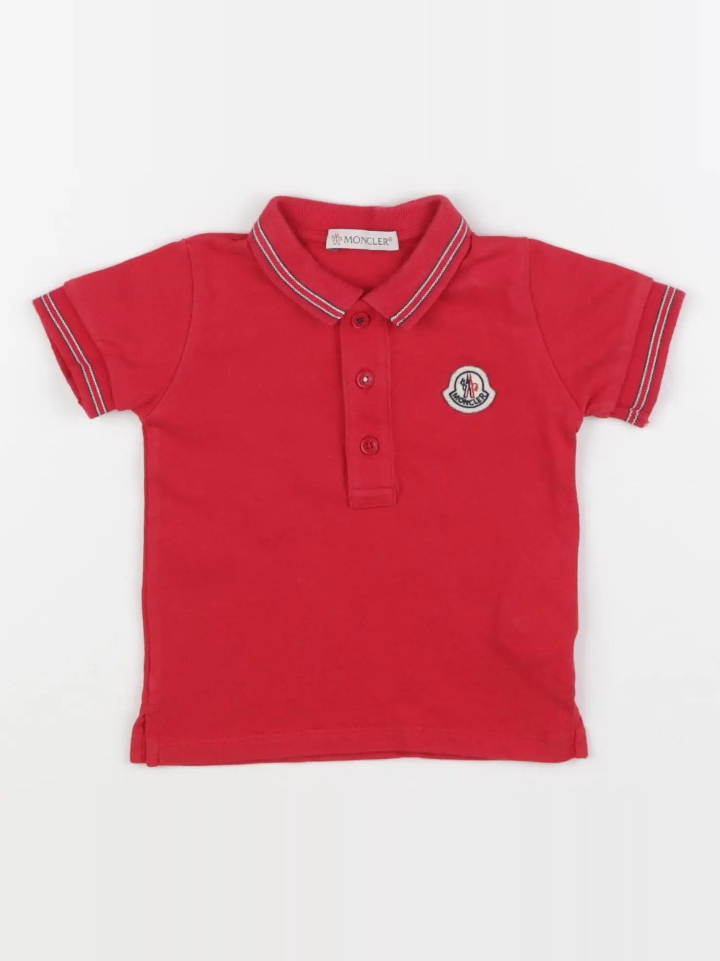 Moncler - polo rouge - 6/9 mois