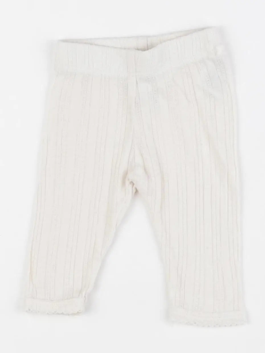 H&M - legging beige - 0/1 mois