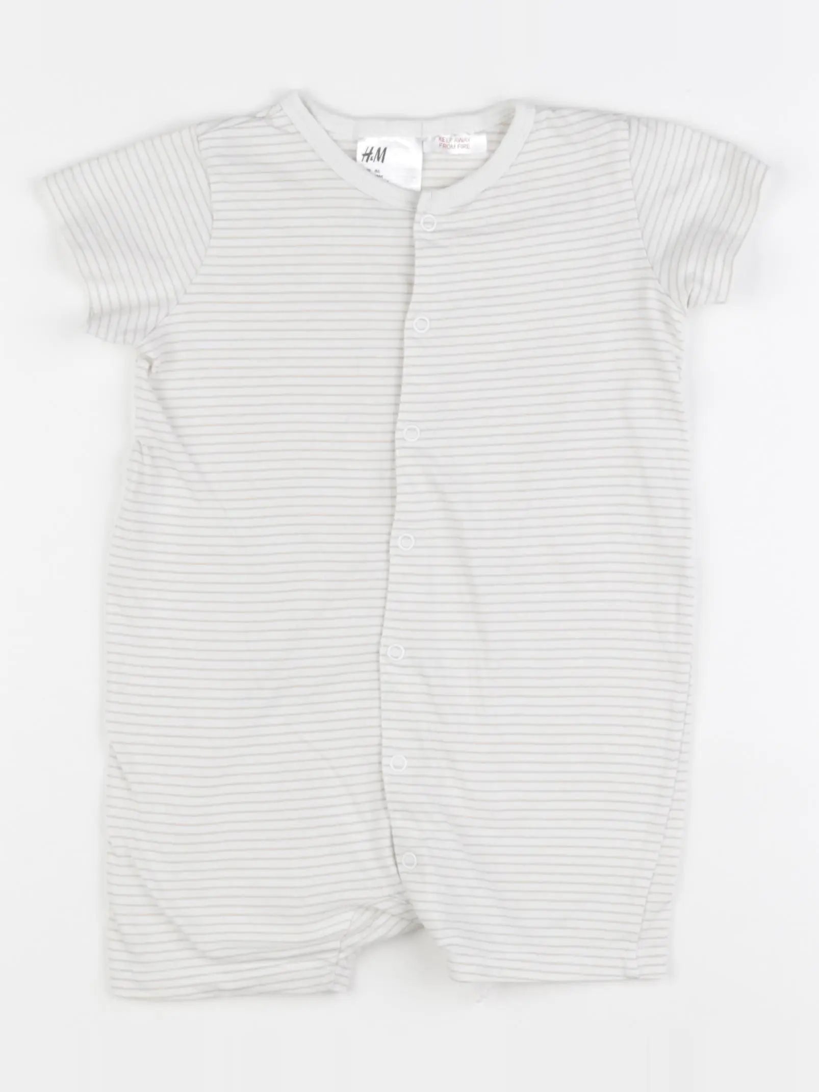 H&M - pyjama coton beige - 12/18 mois