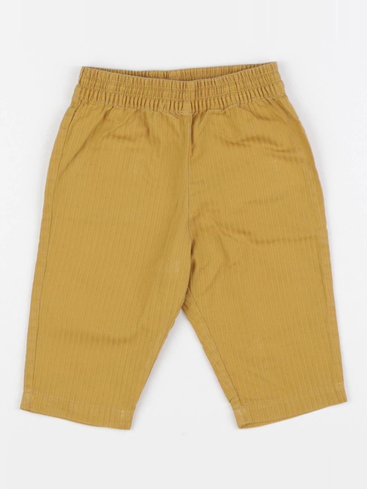 Bonton - pantalon jaune - 6 mois