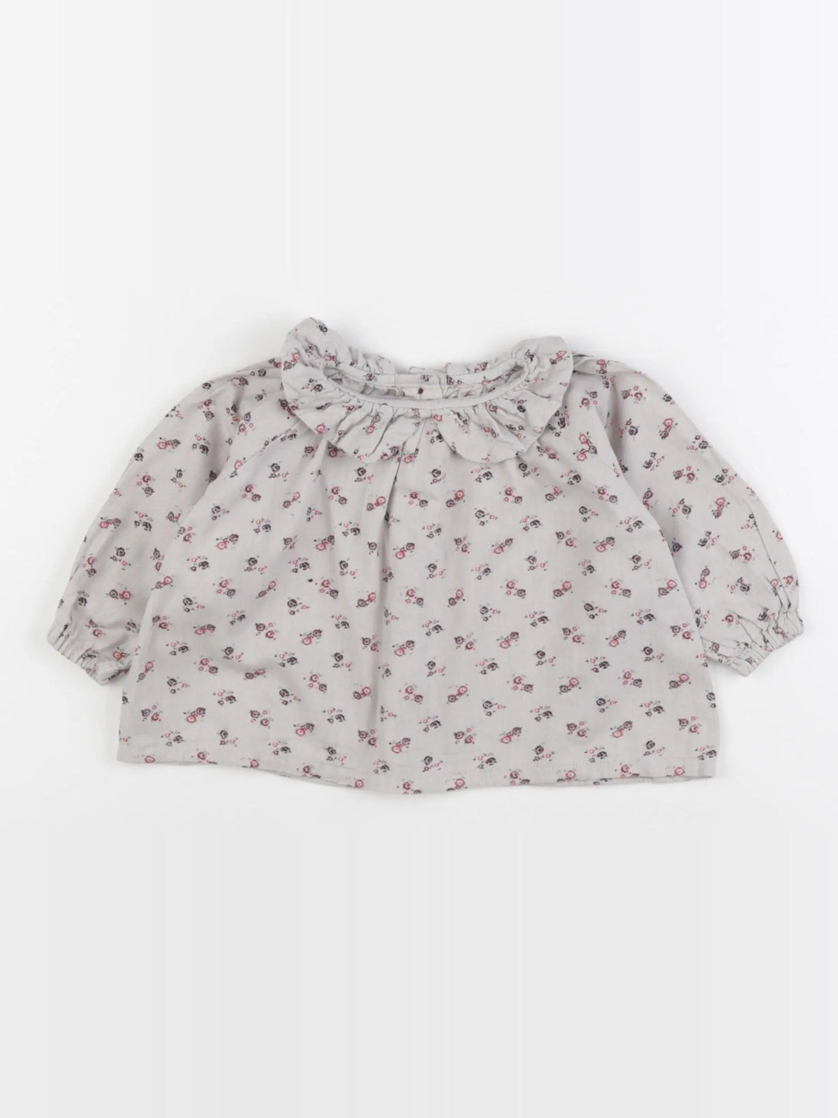 Petit Bateau - blouse gris - 6 mois