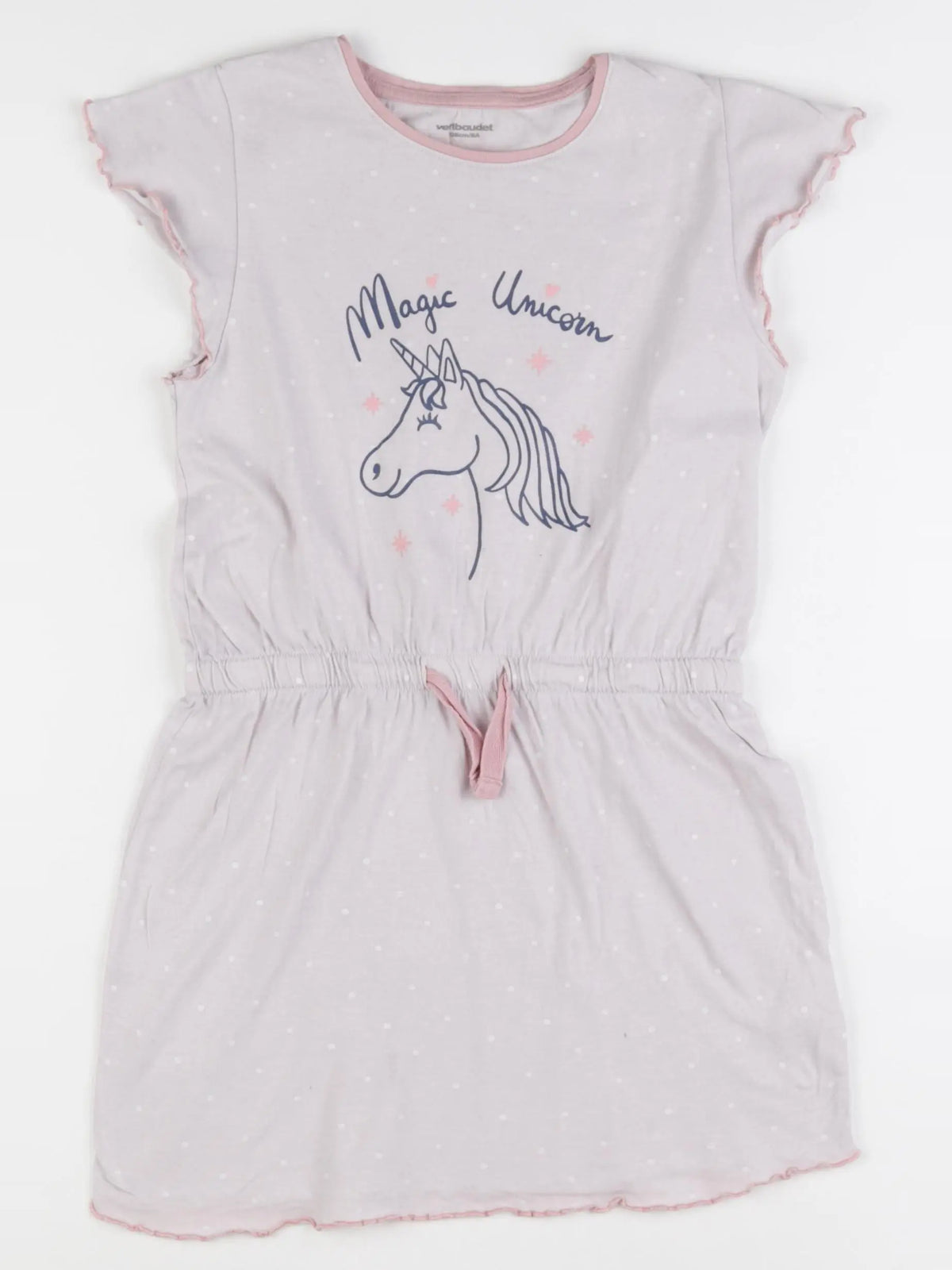 Vertbaudet - robe coton rose - 8 ans
