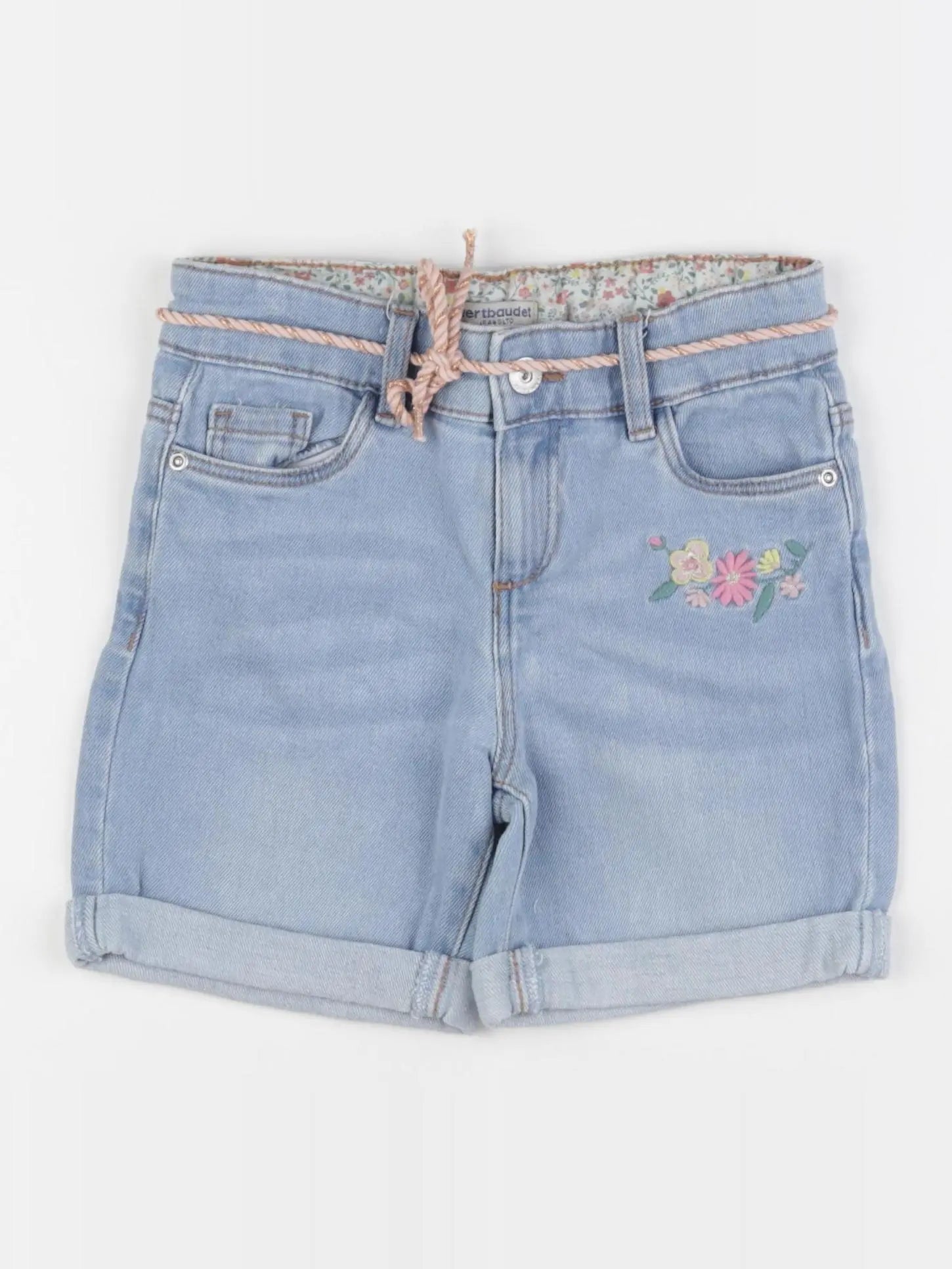 Vertbaudet - short bleu - 7 ans