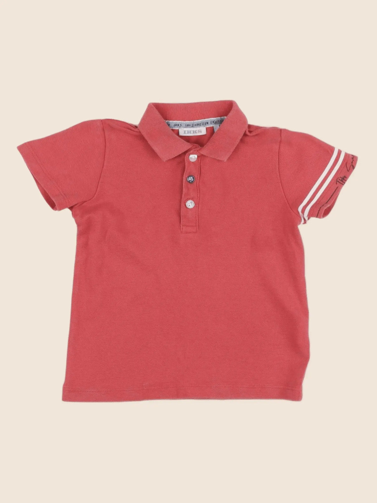 IKKS - polo imprimé au dos orange - 18 mois