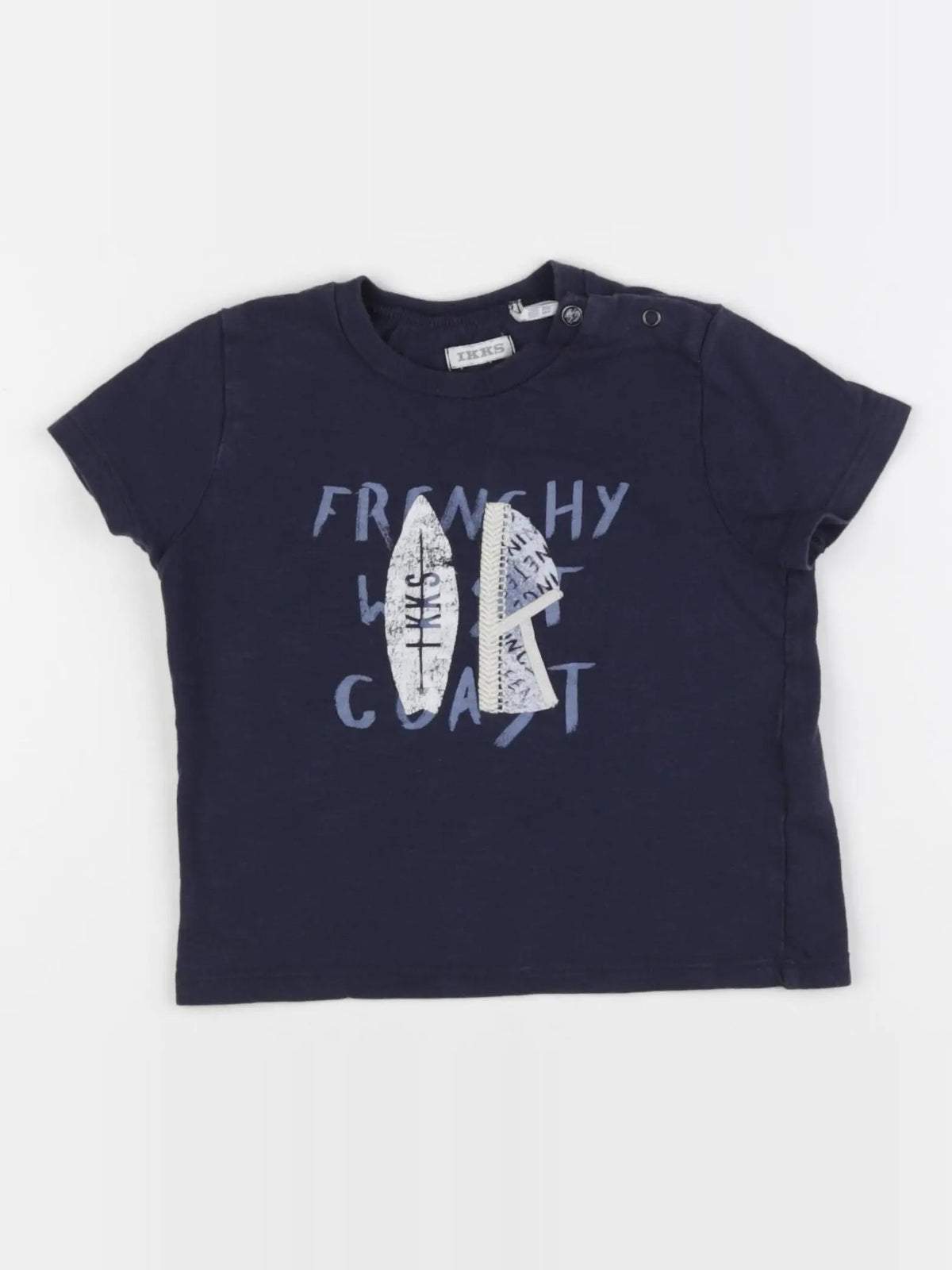 IKKS - tee-shirt bleu - 18 mois