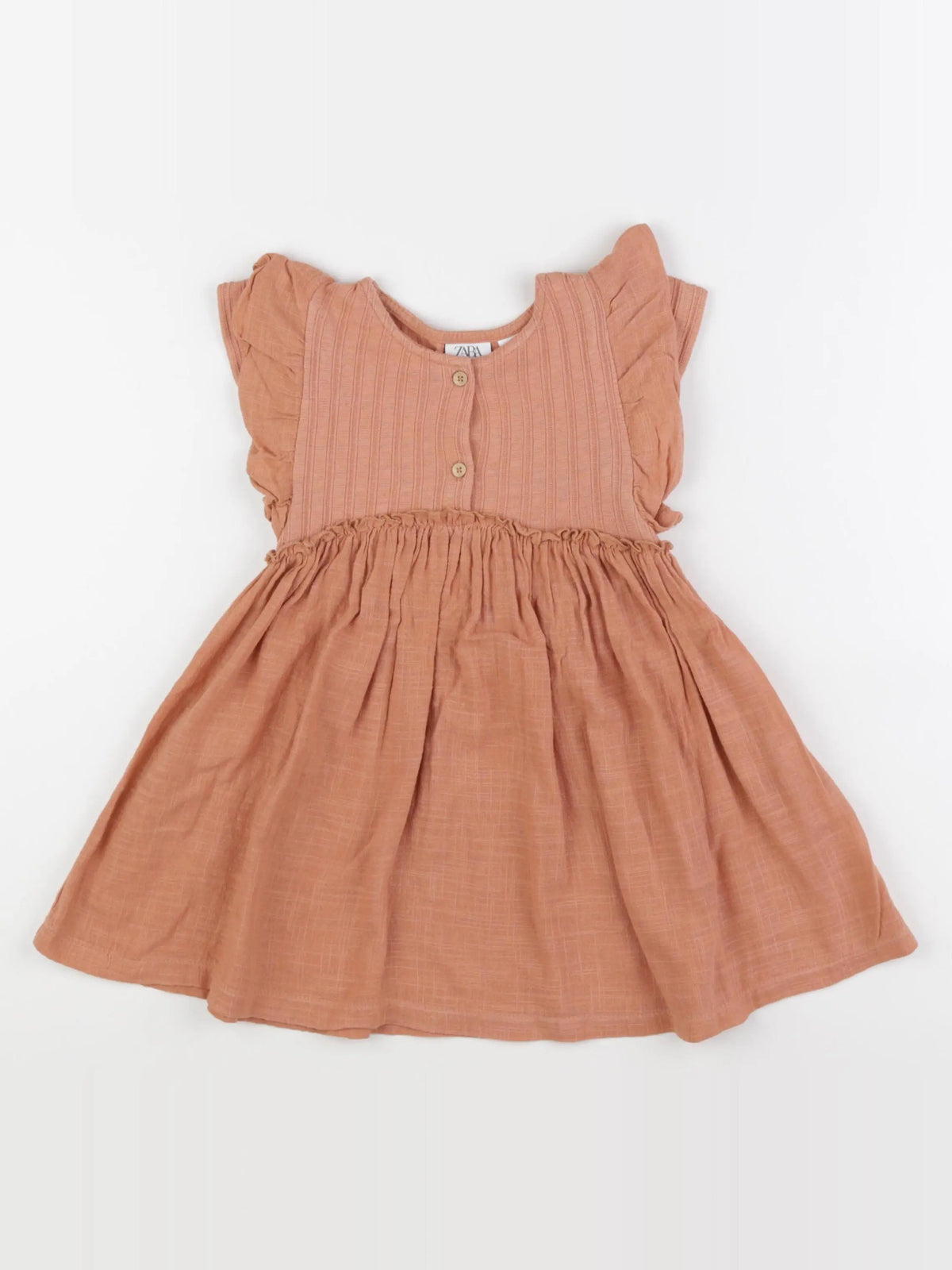 Zara - robe orange - 18/24 mois