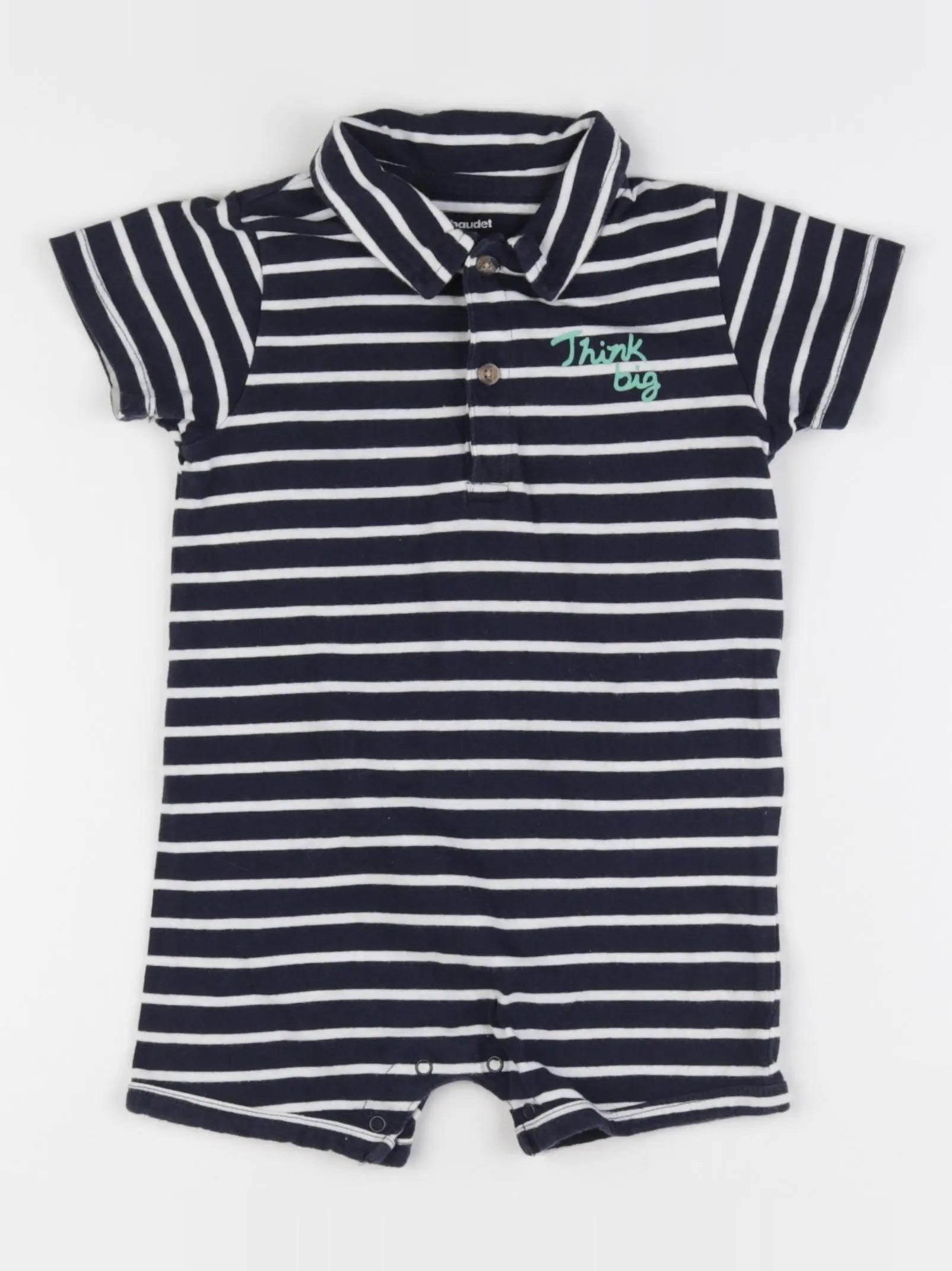 Vertbaudet - combinaison blanc, bleu - 3 ans