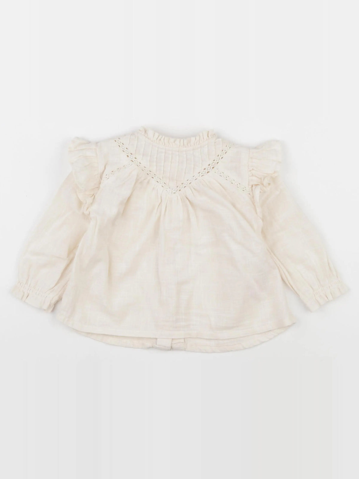 Vertbaudet - blouse beige - 9 mois