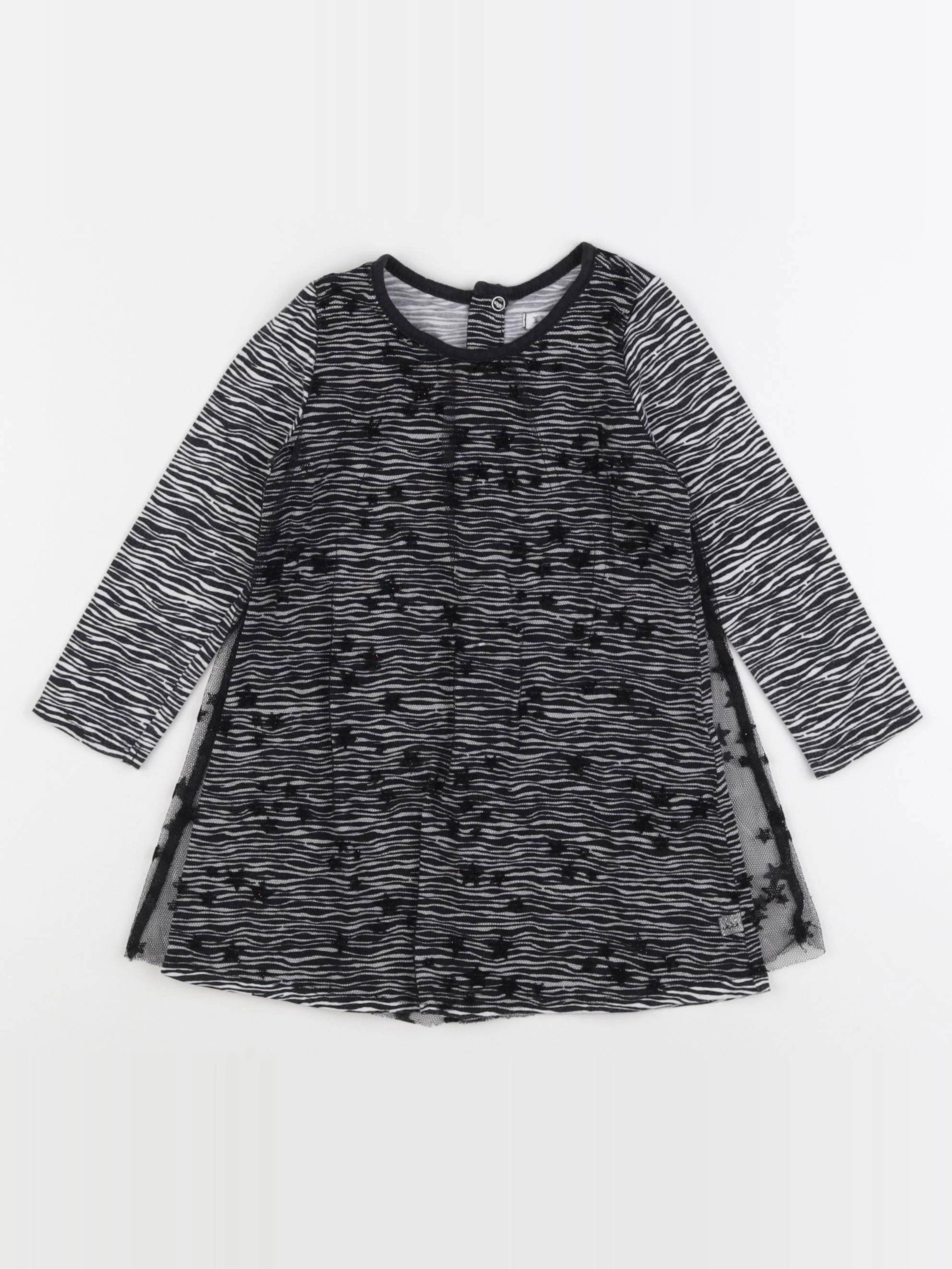 IKKS - robe noir - 18 mois