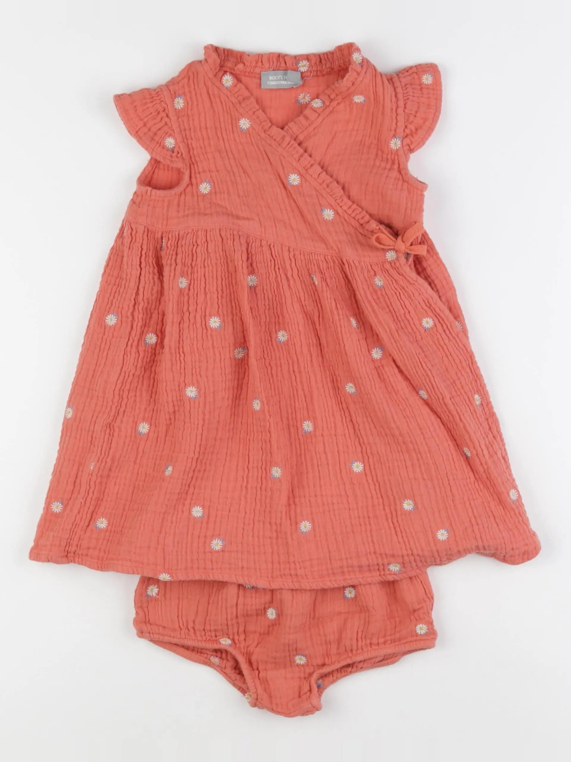 Boutchou - robe orange - 24 mois